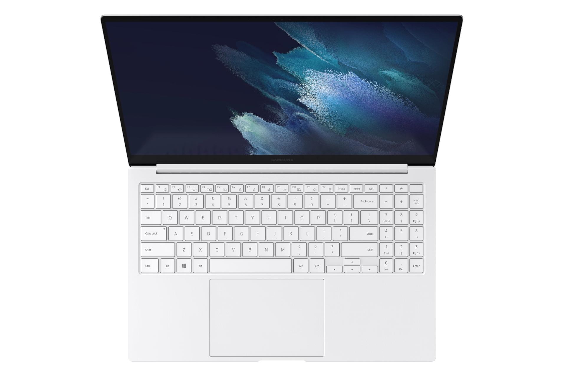 نمای کیبورد لپ تاپ  گلکسی بوک پرو 15 اینچ سامسونگ 