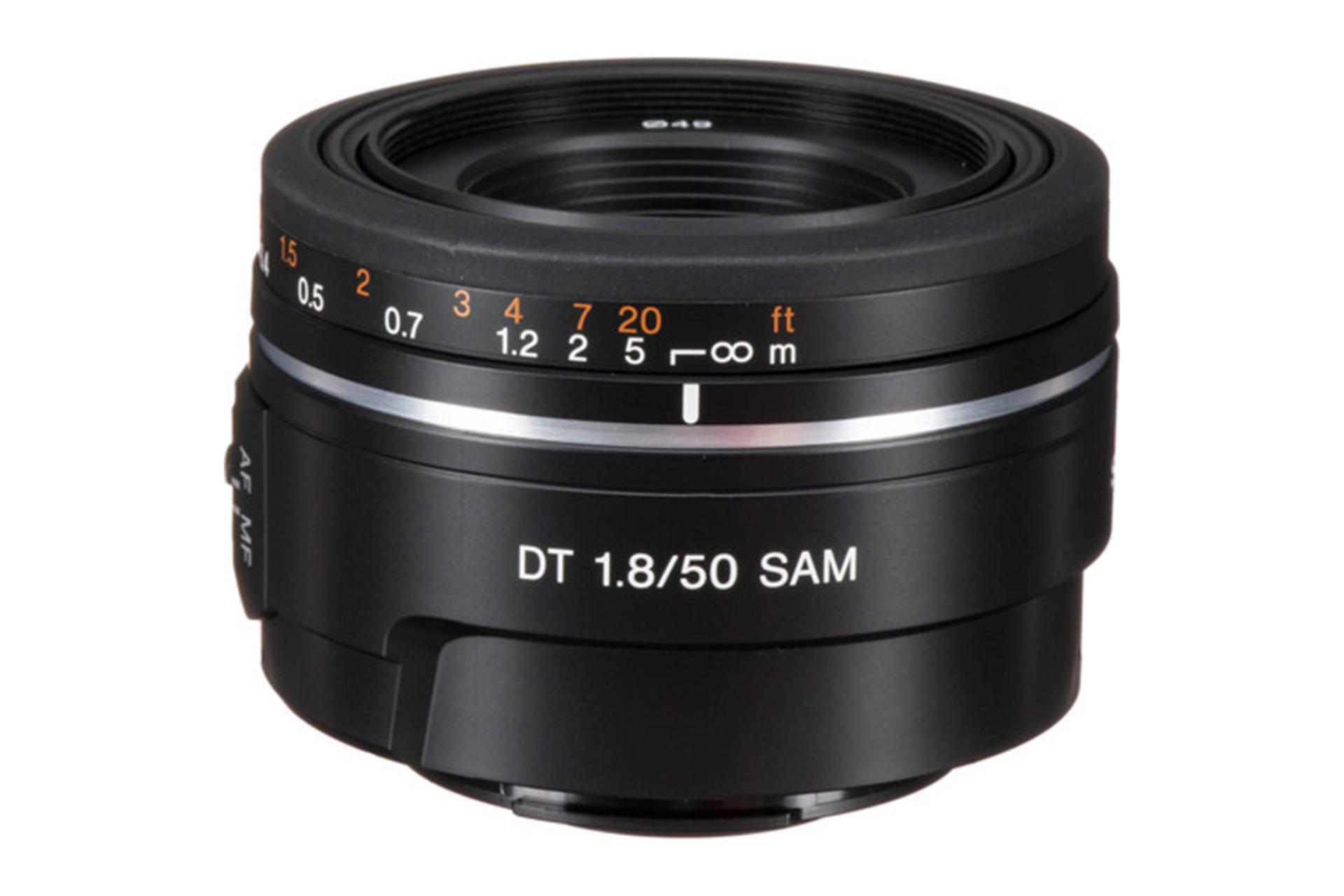 سونی DT 50mm F1.8 SAM نمای جانبی