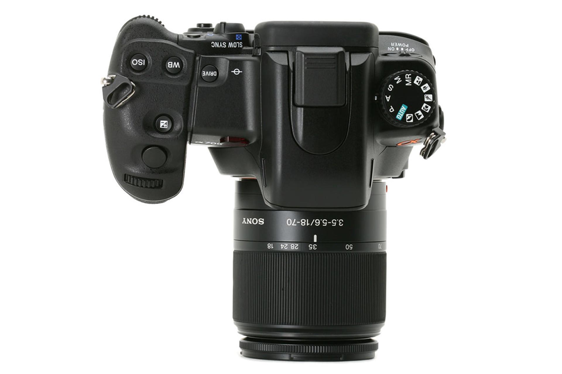 لنز سونی Sony DT 18-70mm F3.5-5.6 نمای بالا