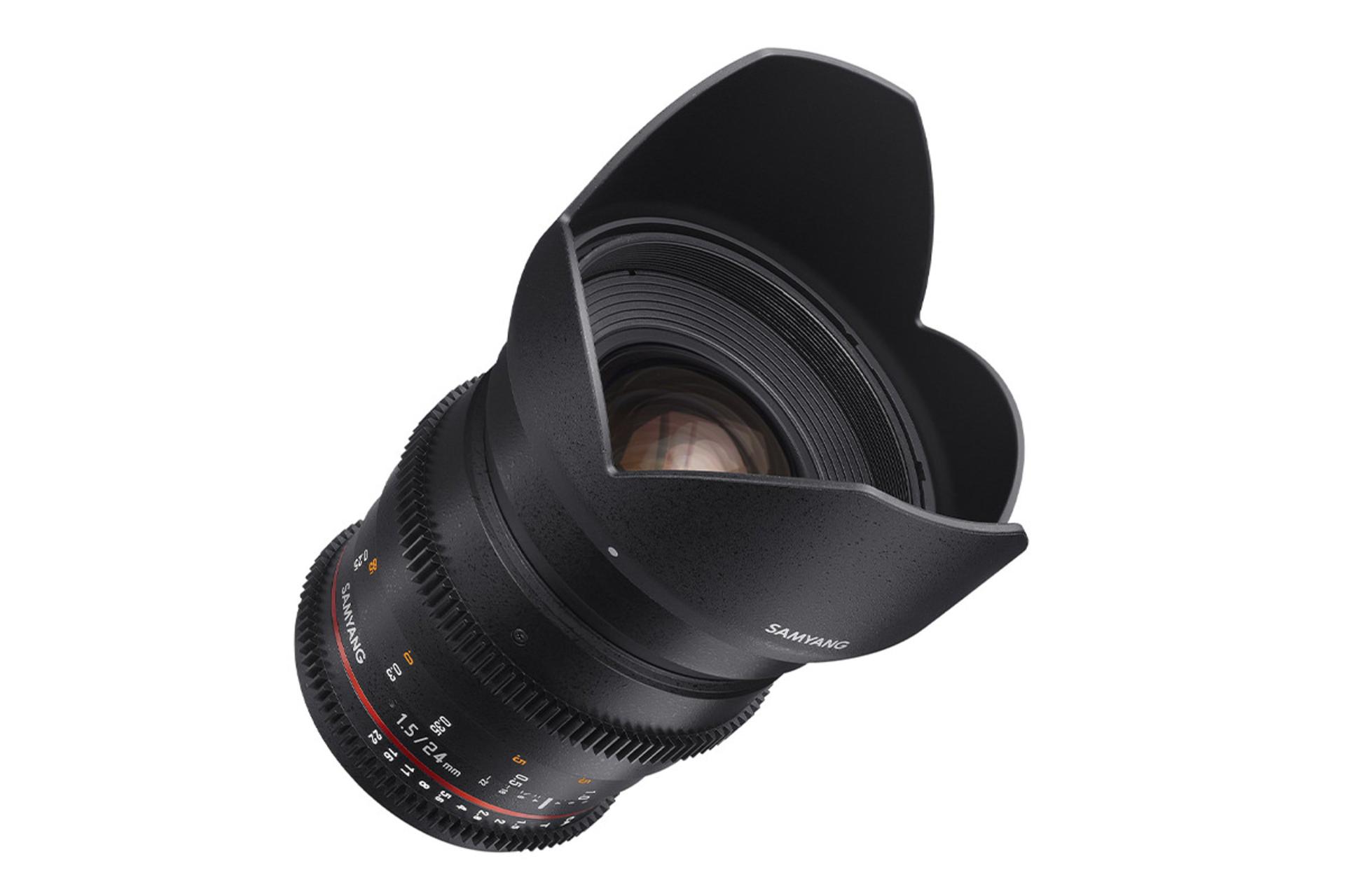 لنز سامیانگ 24mm T1.5 VDSLR ED AS IF UMC II نمای جانبی