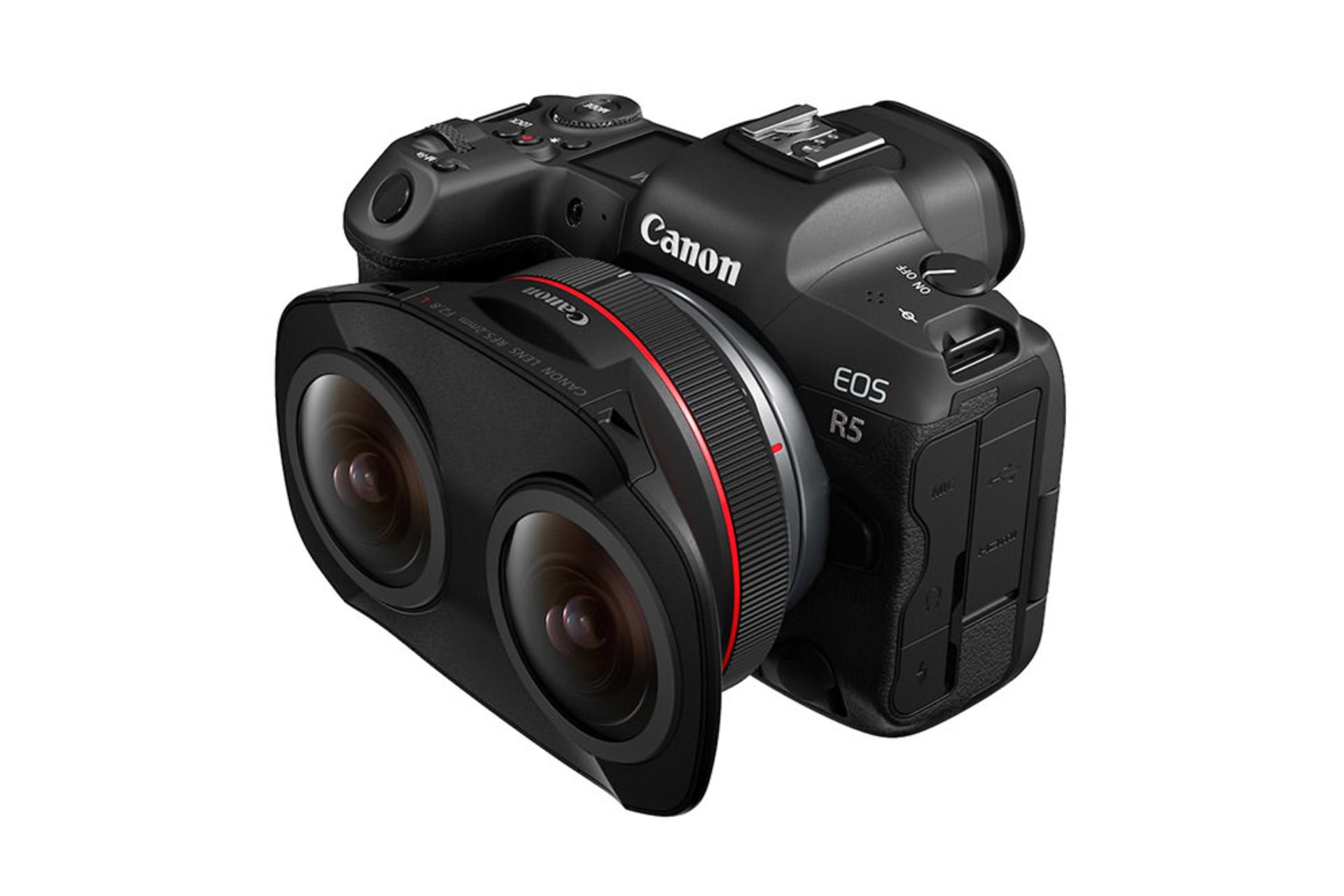 لنز کانن RF 5.2mm F2.8L DUAL FISHEYE نمای جانبی