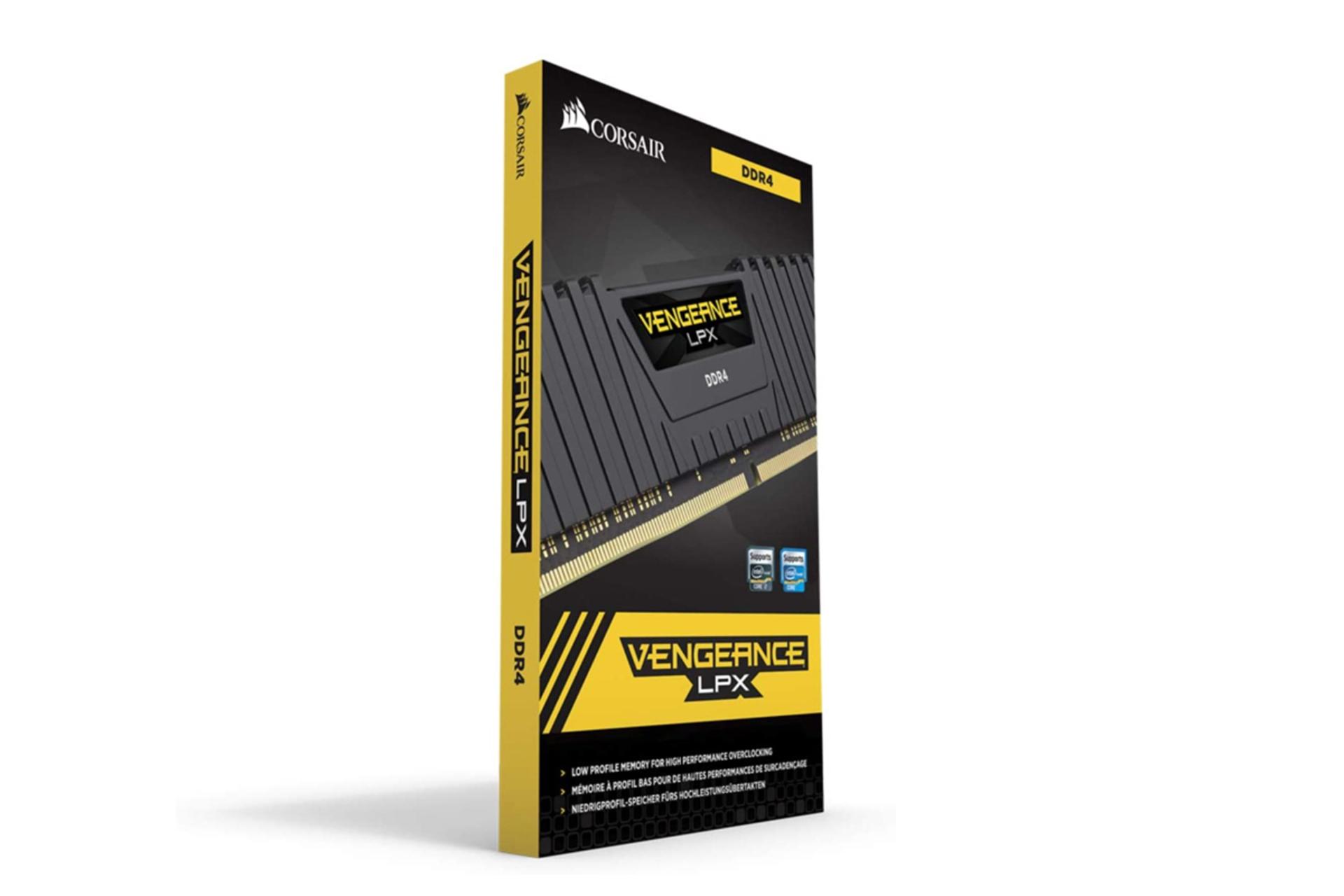 بسته بندی رم کورسیر VENGEANCE LPX ظرفیت 16 گیگابایت (2x8) از نوع DDR4-4000