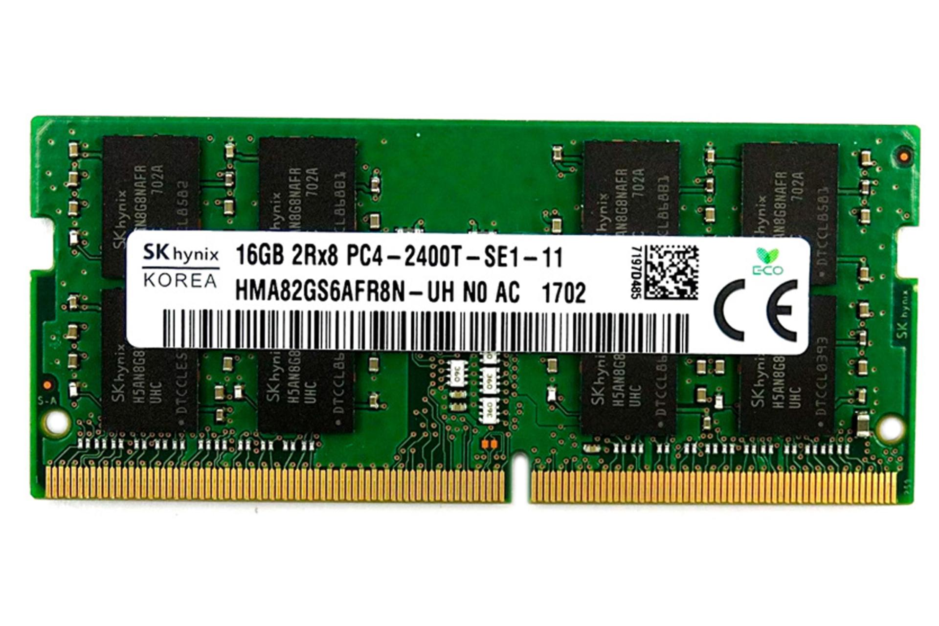 رم اس کی هاینیکس HMA82GS6AFR8N-UH ظرفیت 16 گیگابایت از نوع DDR4-2400
