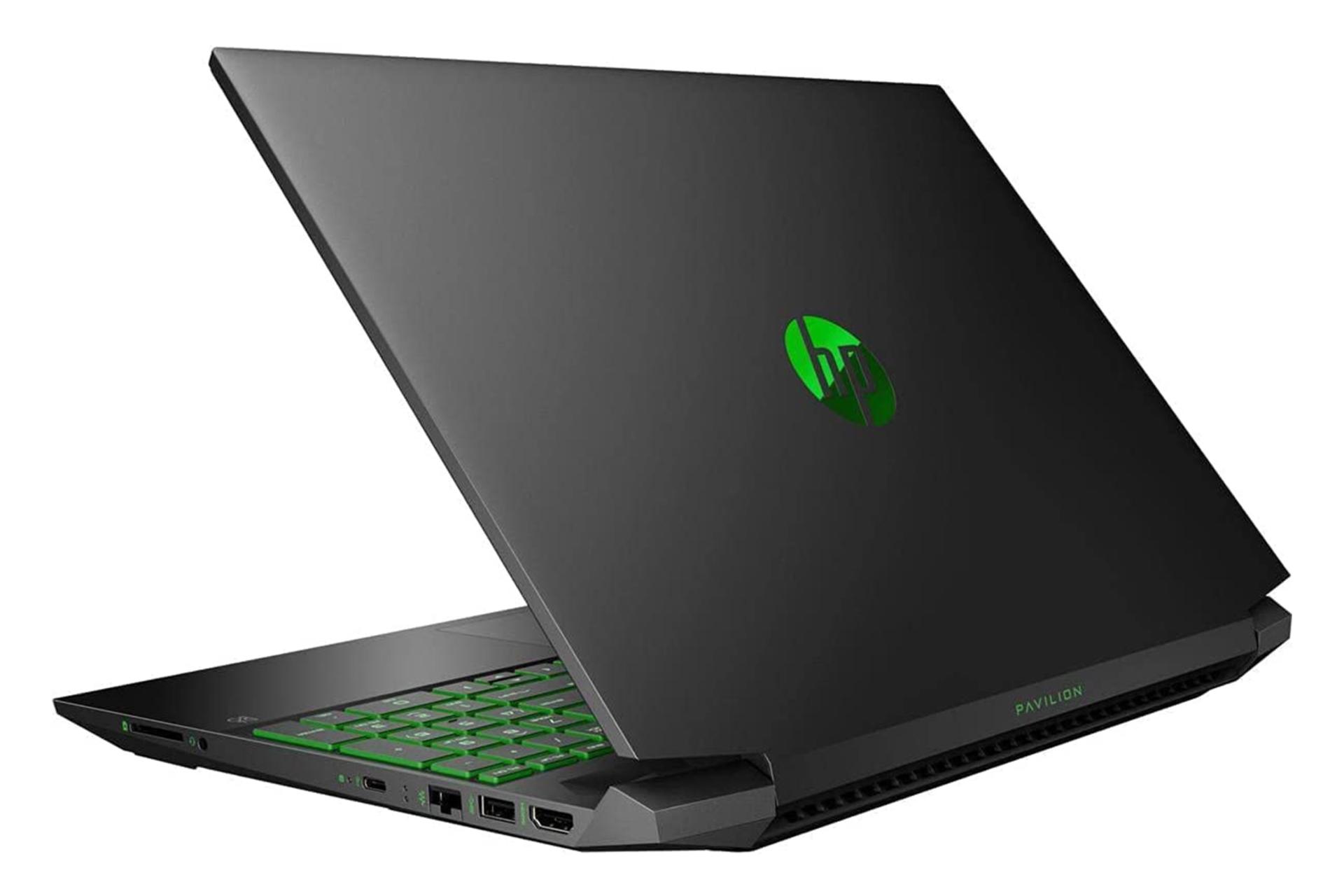 نمای پشت لپ تاپ اچ پی پاویلیون 15-ec1046nr رنگ مشکی