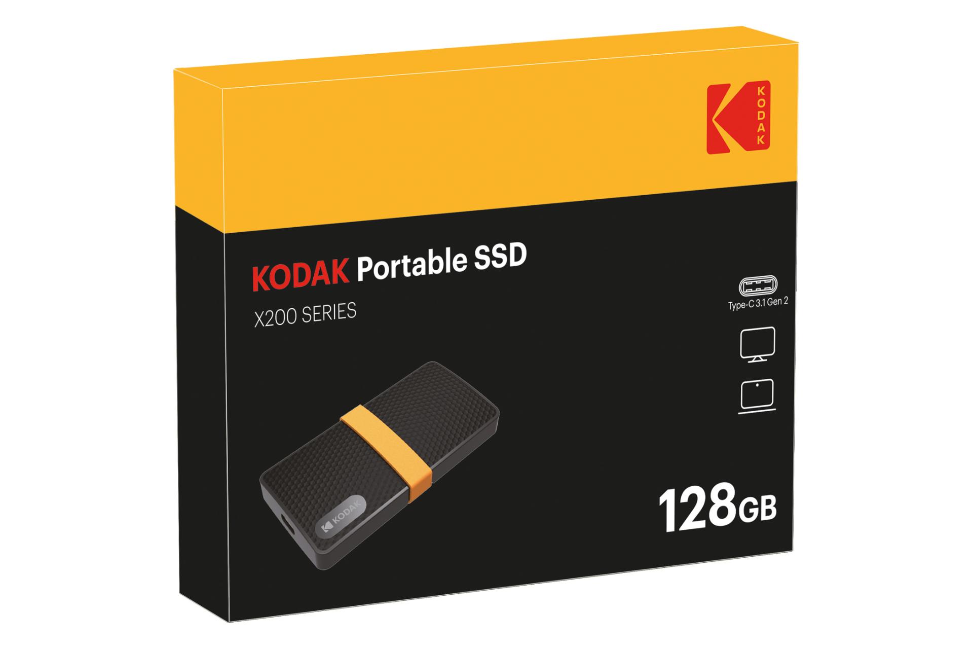 نمای جعبه SSD کداک X200 mSATA ظرفیت 128 گیگابایت