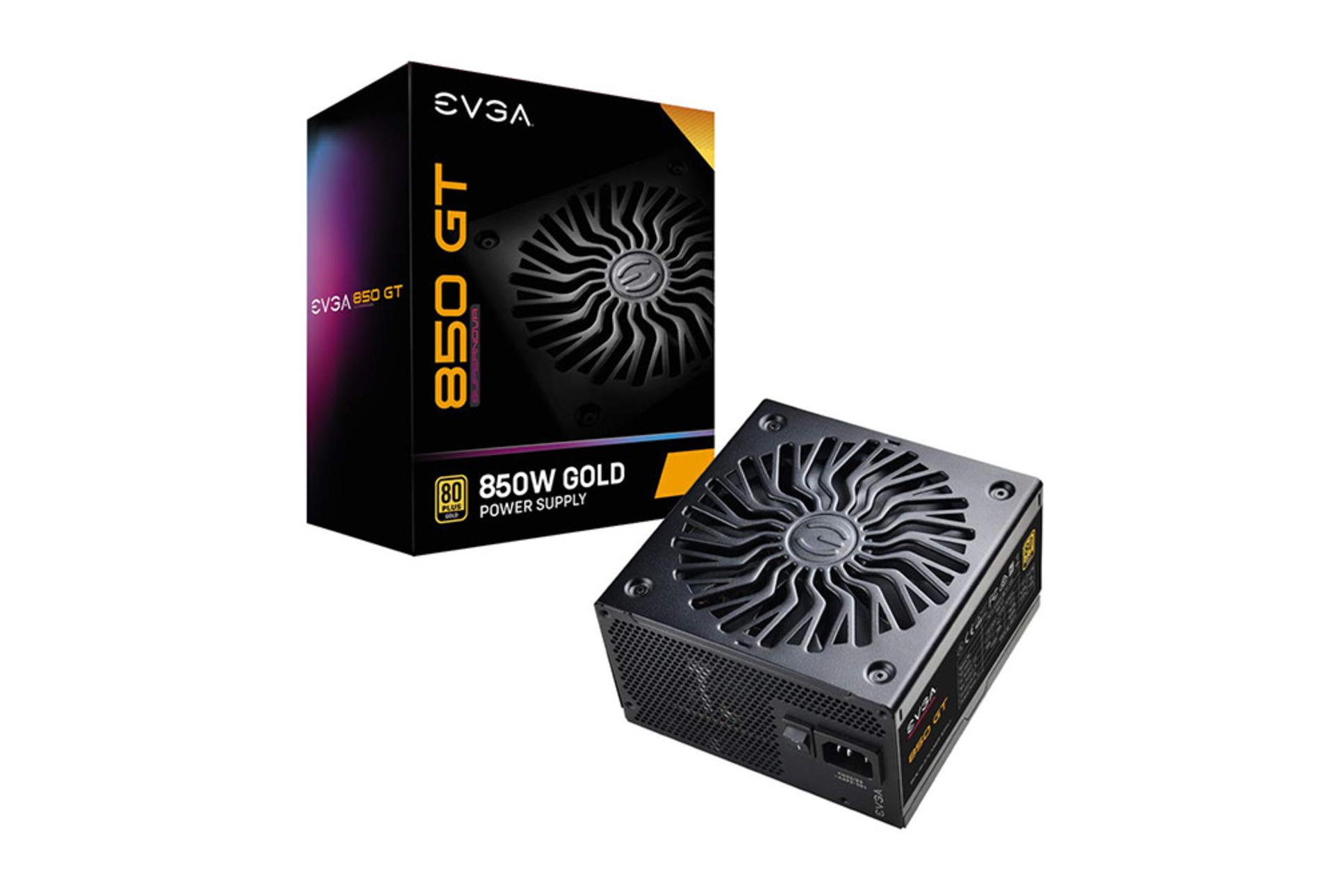 پاور کامپیوتر ای وی جی ای Supernova 850GT با توان 850 وات بسته بندی