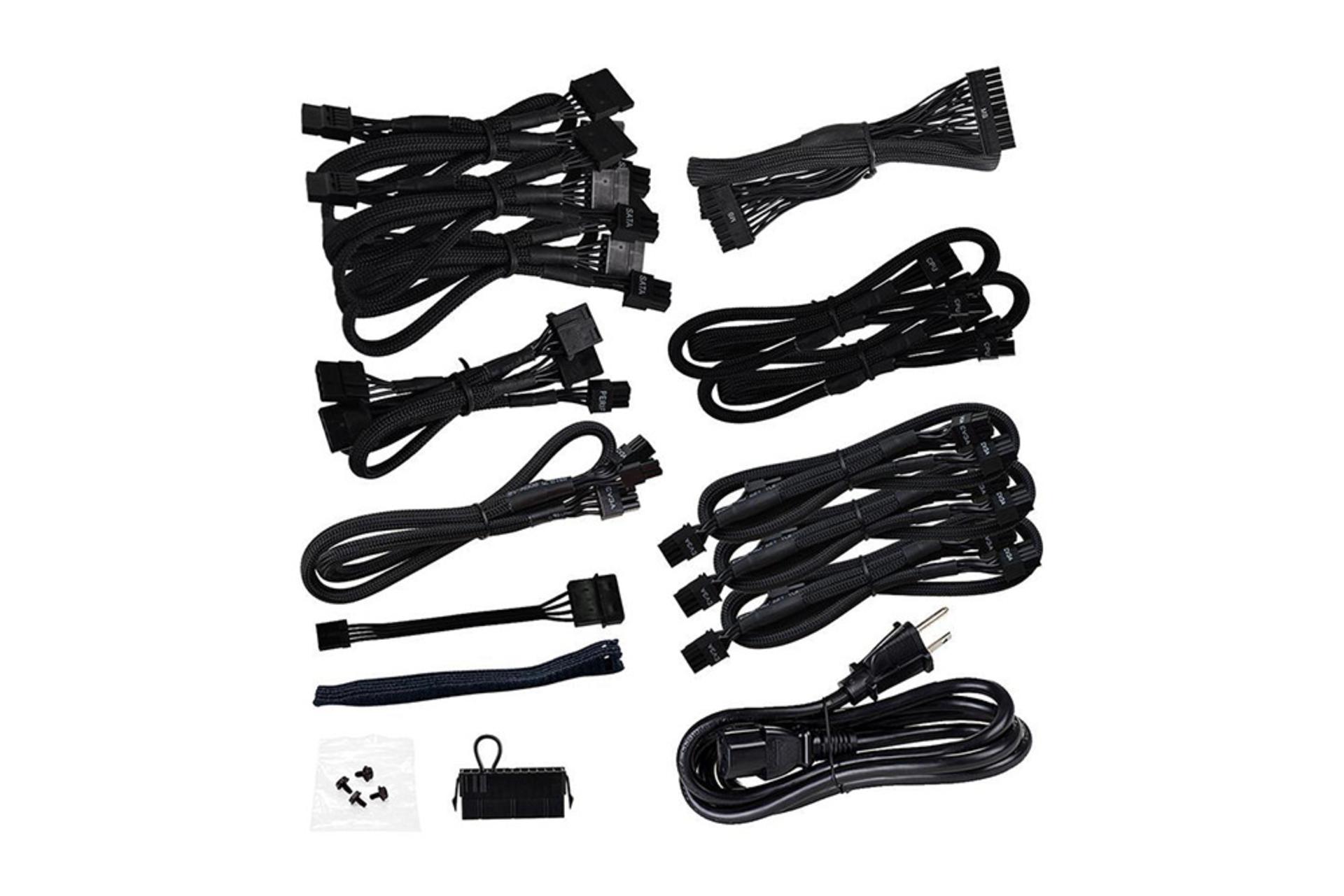 پاور کامپیوتر ای وی جی ای Supernova 850GT با توان 850 وات کابل