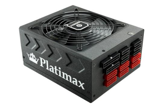 پاور کامپیوتر انرمکس Platimax با توان 1700 وات نمای اتصالات چپ