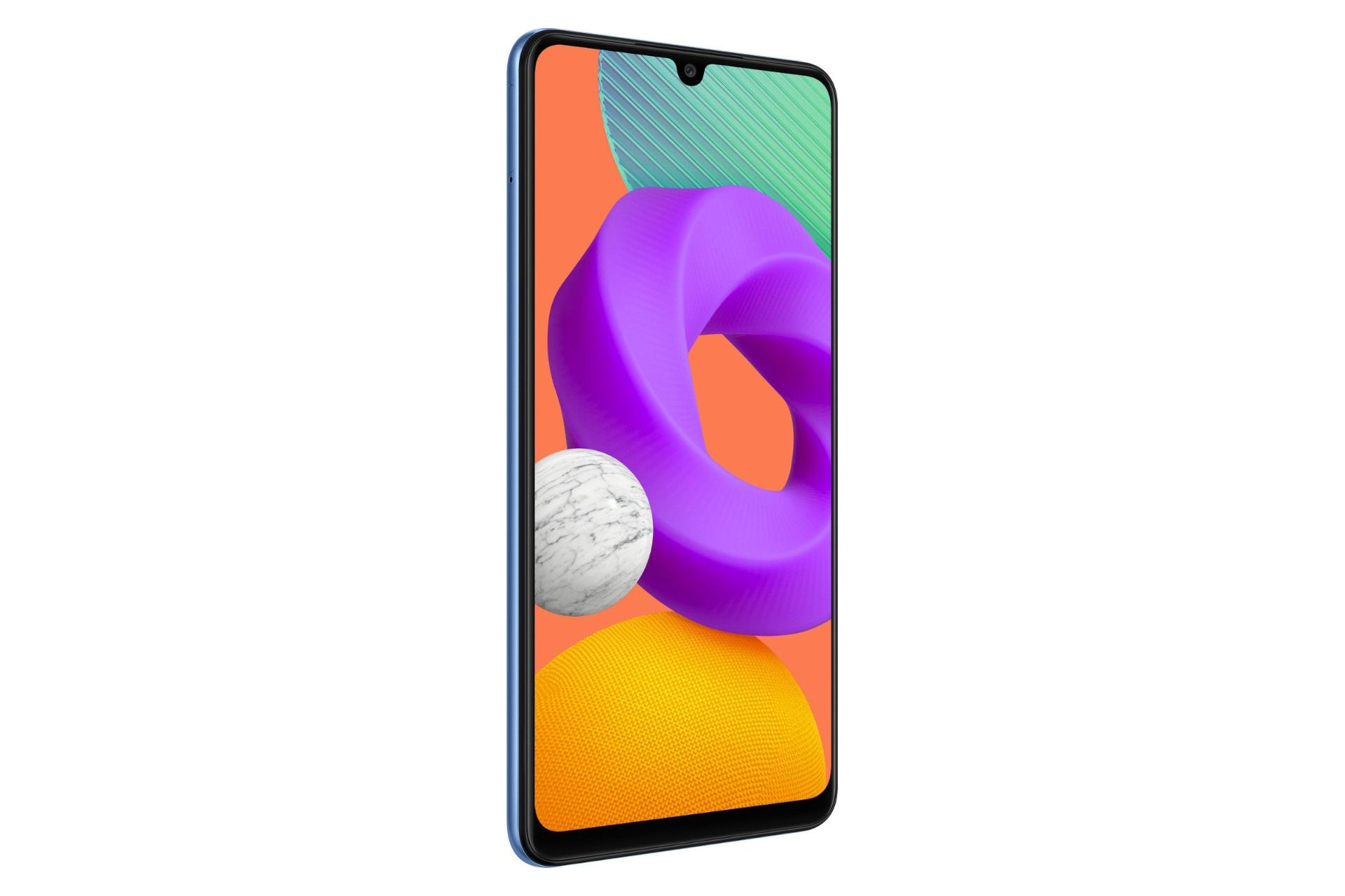 پنل جلو گوشی موبایل گلکسی M22 سامسونگ / Samsung Galaxy M22 آبی