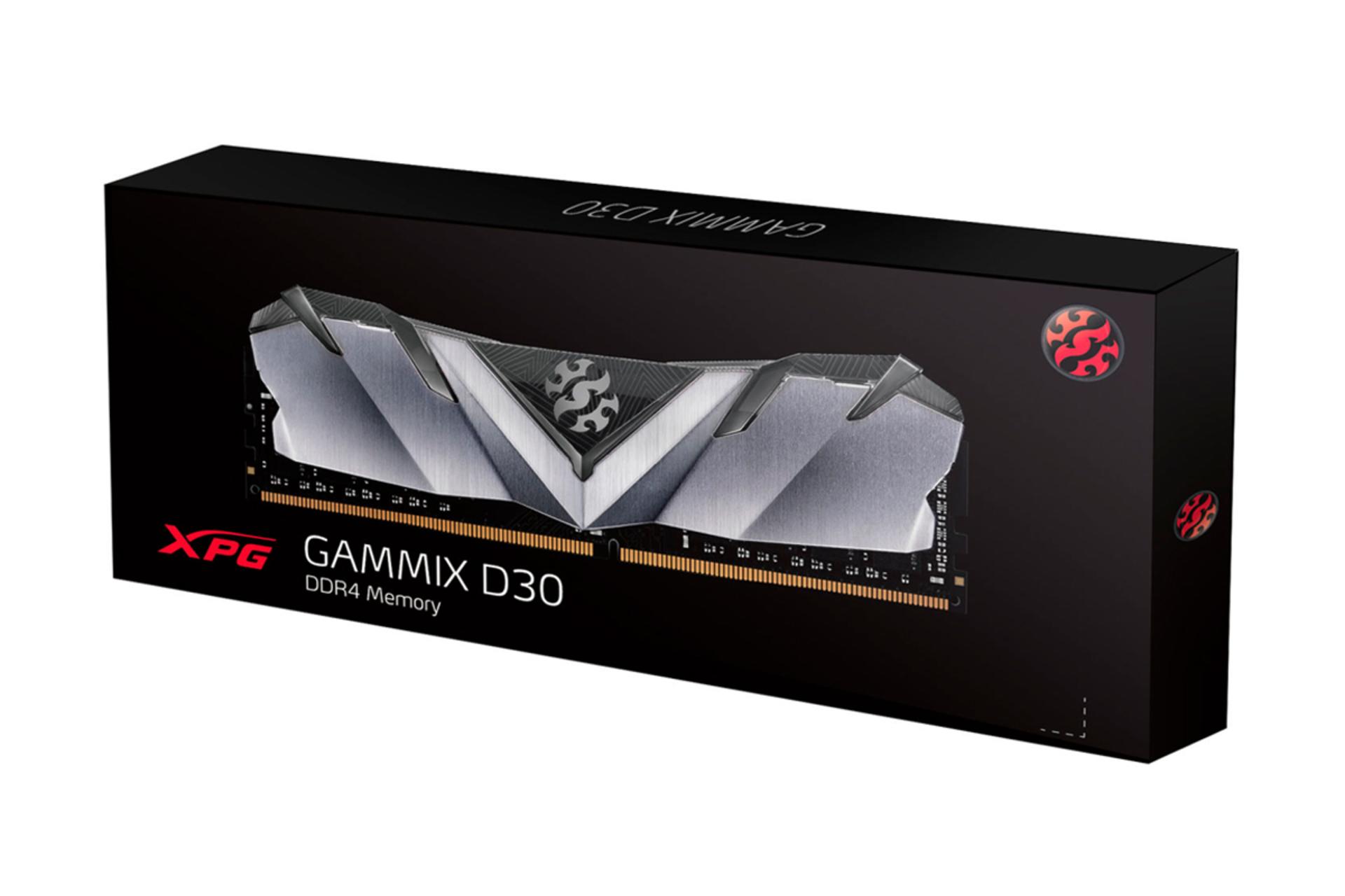 جعبه رم  ای دیتا XPG GAMMIX D30 ظرفیت 8 گیگابایت از نوع DDR4-3200