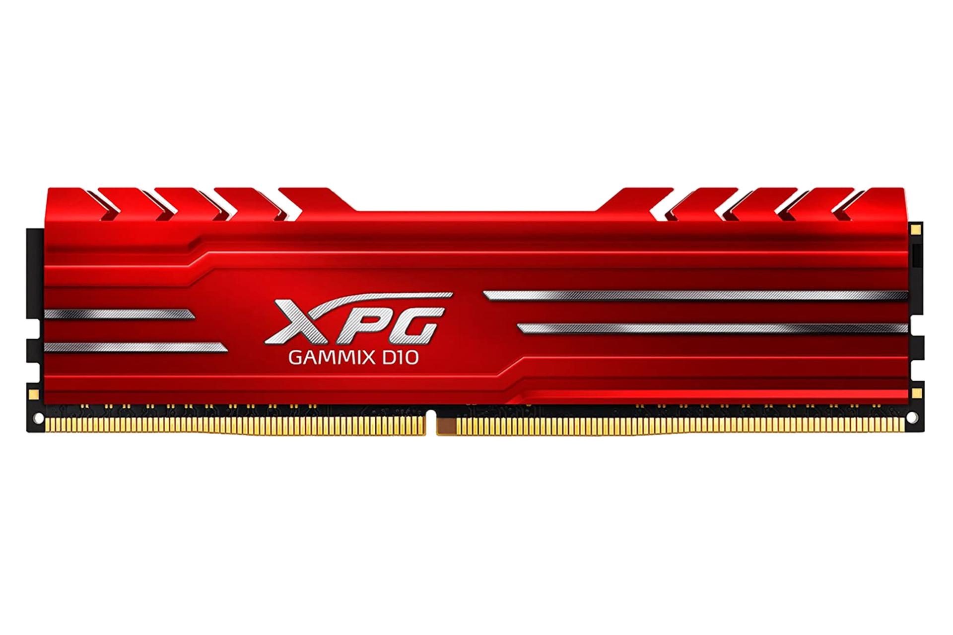رم (قرمز) ای دیتا XPG GAMMIX D10 ظرفیت 8 گیگابایت از نوع DDR4-3000