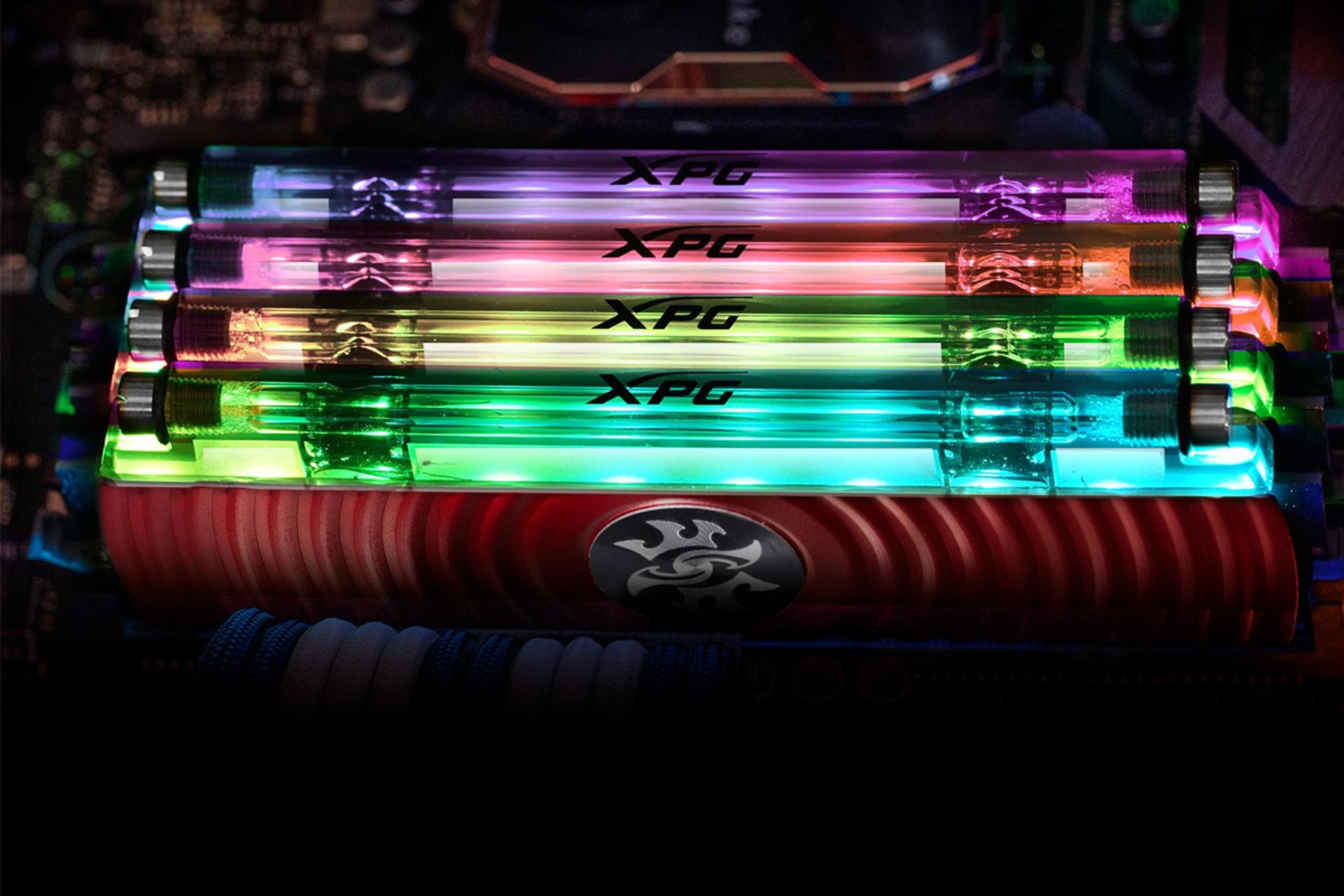 نمای بالا رم ای دیتا XPG SPECTRIX D80  ظرفیت 8 گیگابایت از نوع DDR4-3200