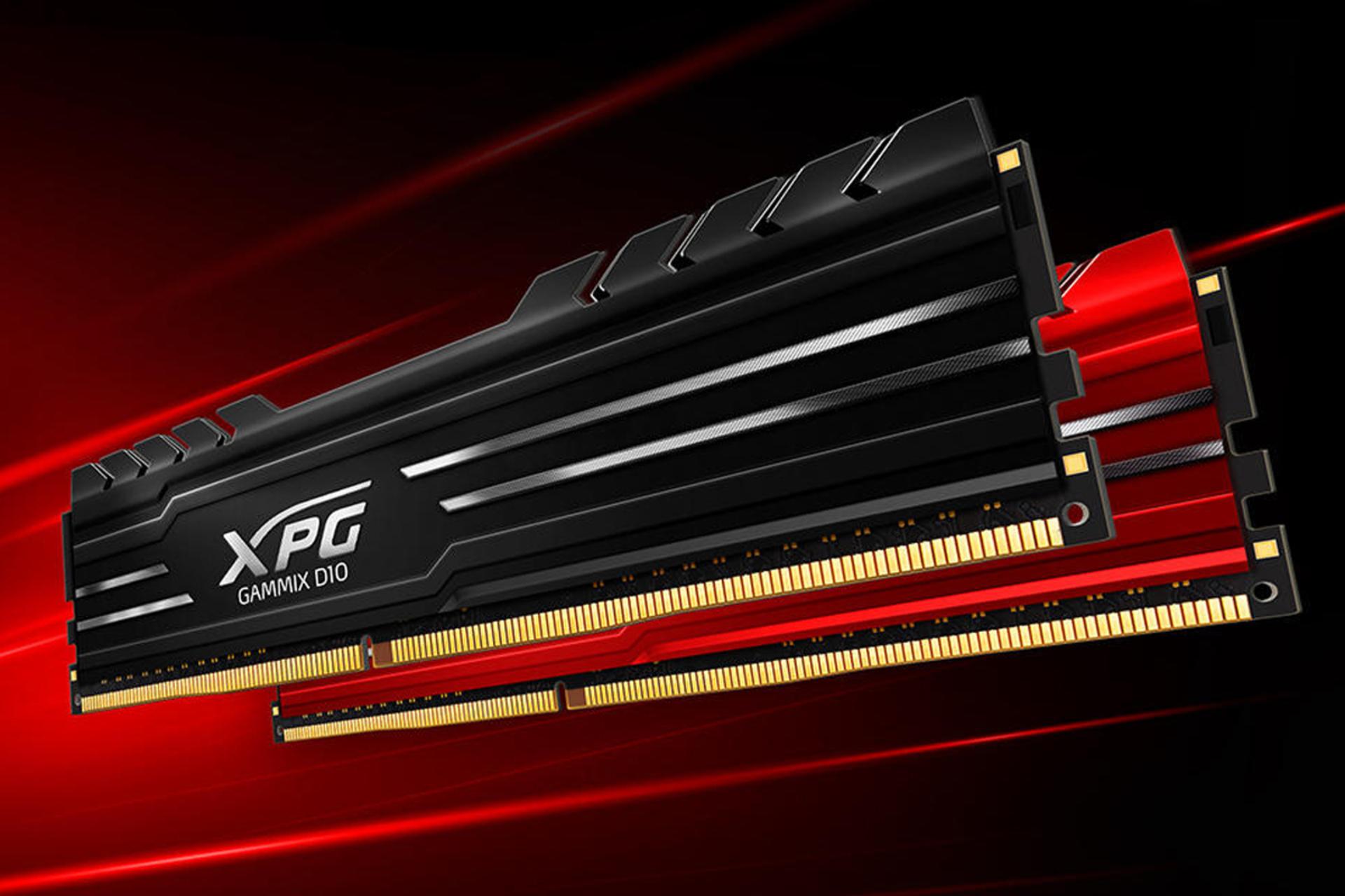 نمای راست رم ای دیتا XPG GAMMIX D10 ظرفیت 8 گیگابایت از نوع DDR4-3000