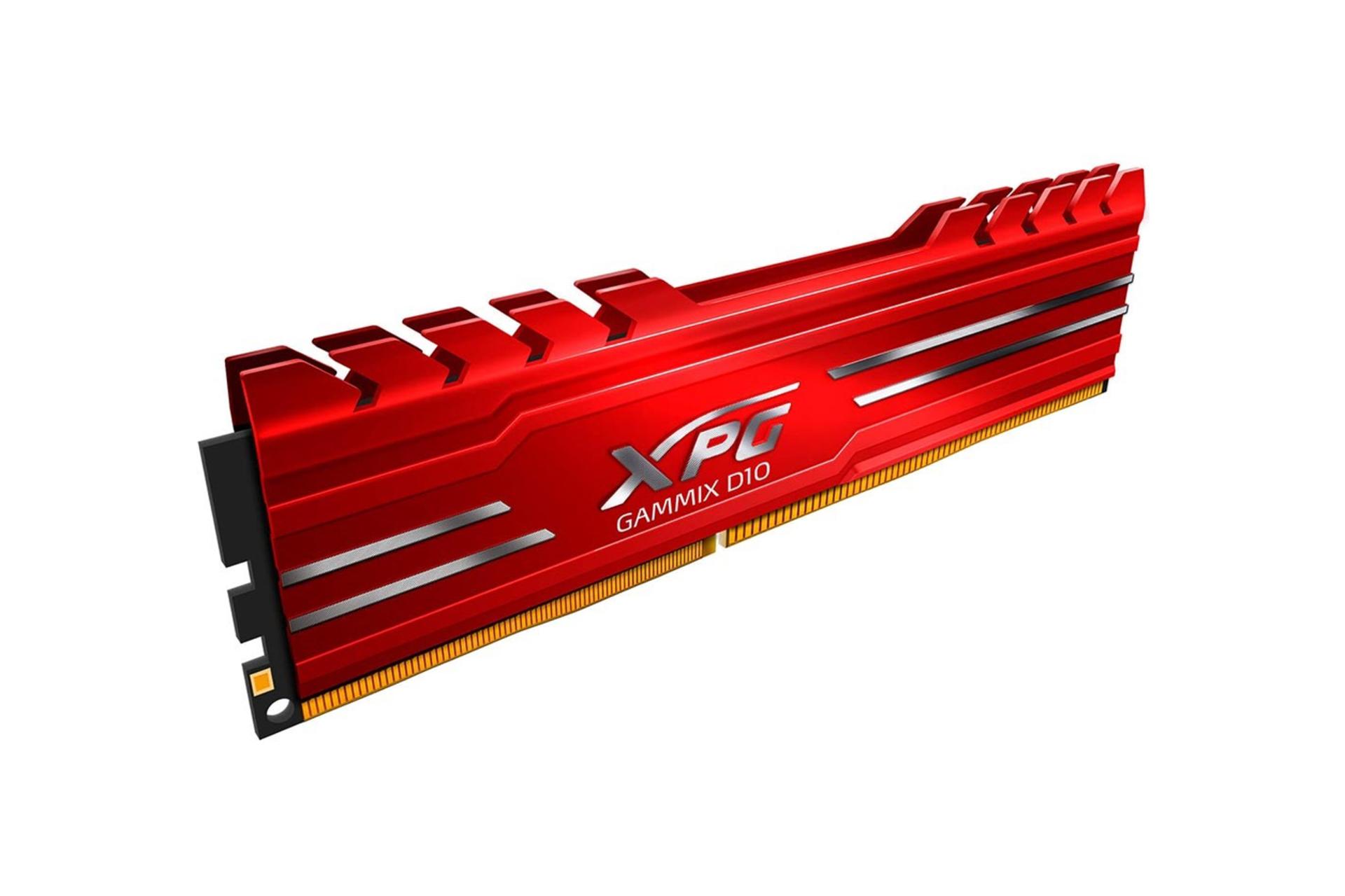 نمای کنار رم ای دیتا XPG GAMMIX D10 ظرفیت 8 گیگابایت از نوع DDR4-3000
