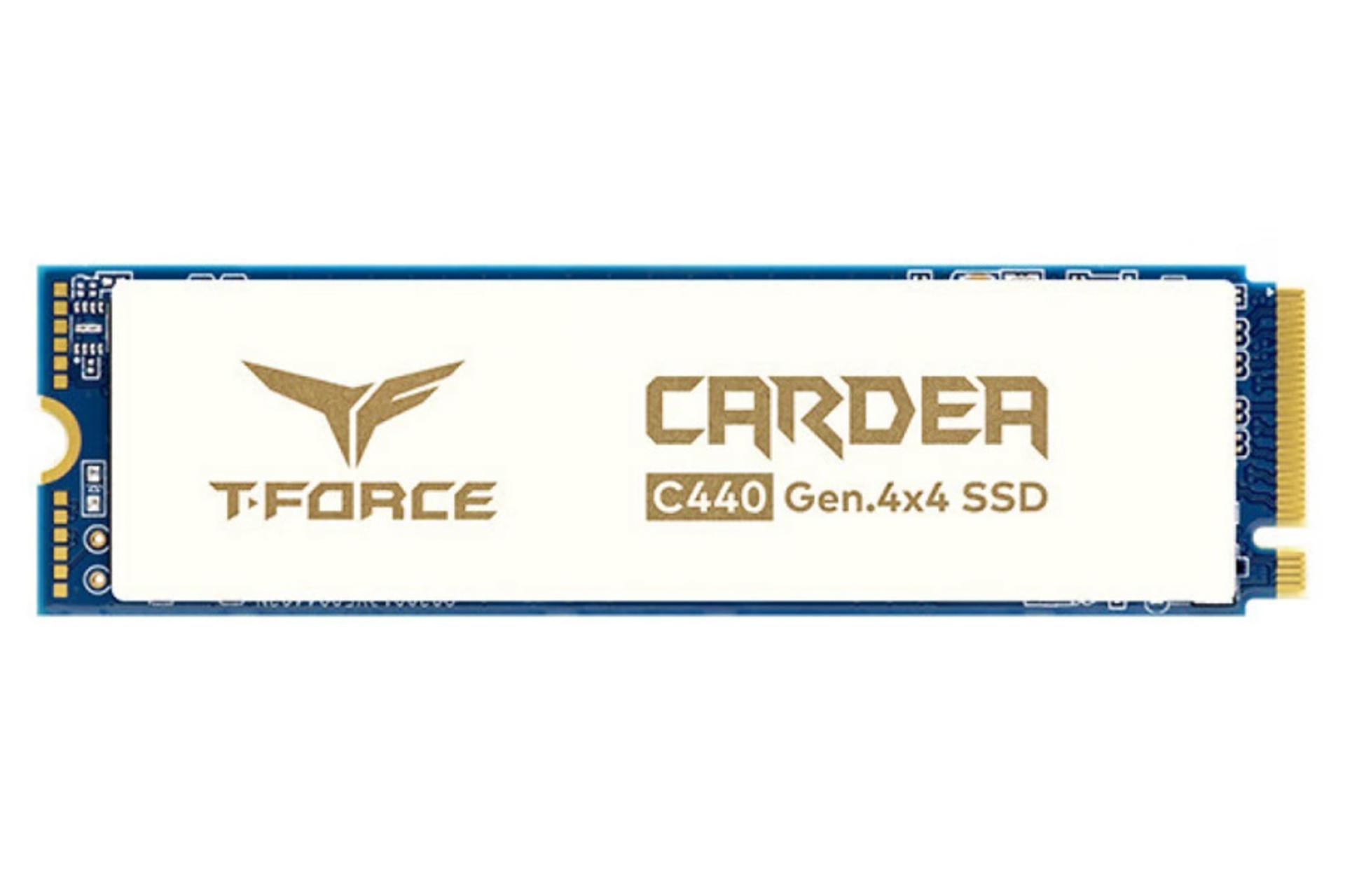 نمای روبرو SSD تیم گروپ T-Force CARDEA CERAMIC C440 NVMe M.2 ظرفیت 1 ترابایت