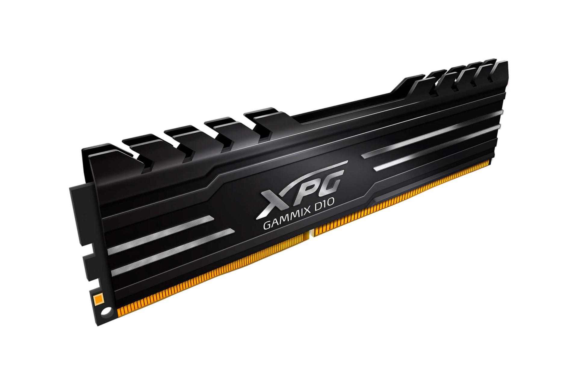 نمای کنار رم ای دیتا XPG GAMMIX D10 ظرفیت 8 گیگابایت از نوع DDR4-3000