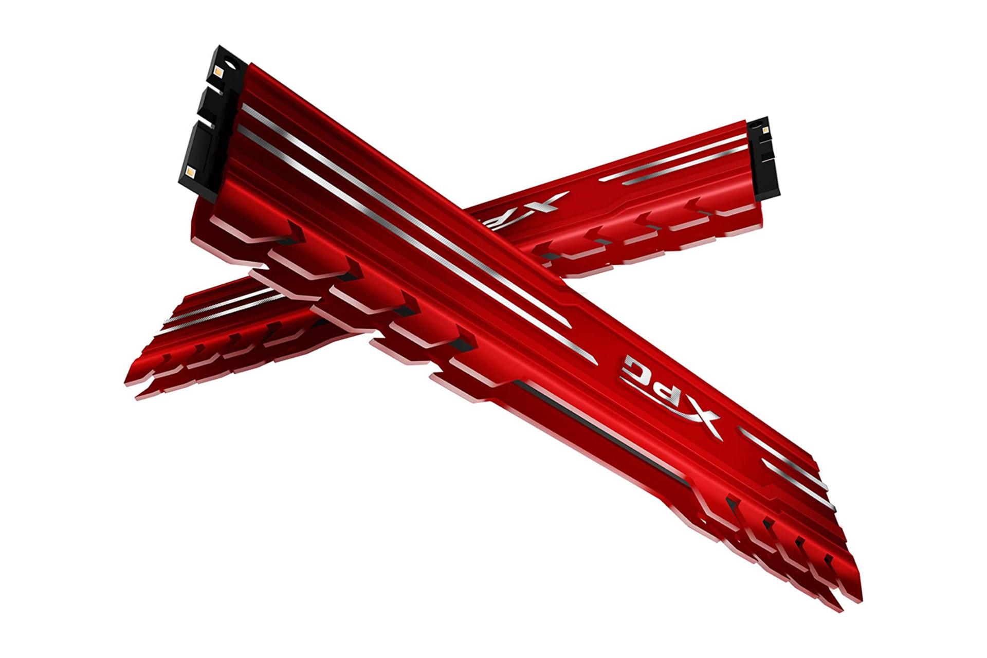 نمای پایین رم ای دیتا XPG GAMMIX D10  ظرفیت 32 گیگابایت (2x16) از نوع DDR4-3000