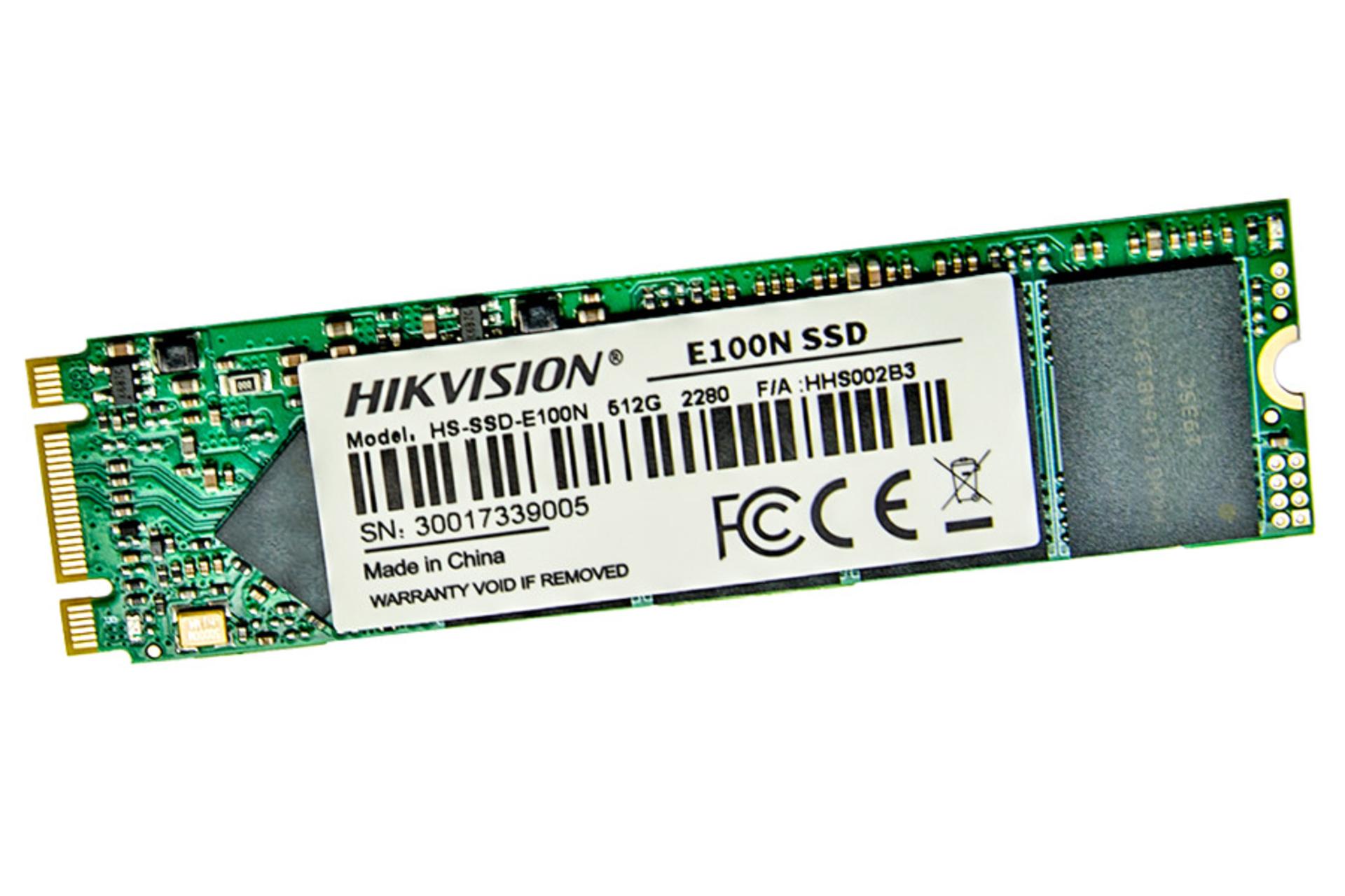 نمای روبرو SSD هایک ویژن E100N SATA M.2 ظرفیت 1024 گیگابایت