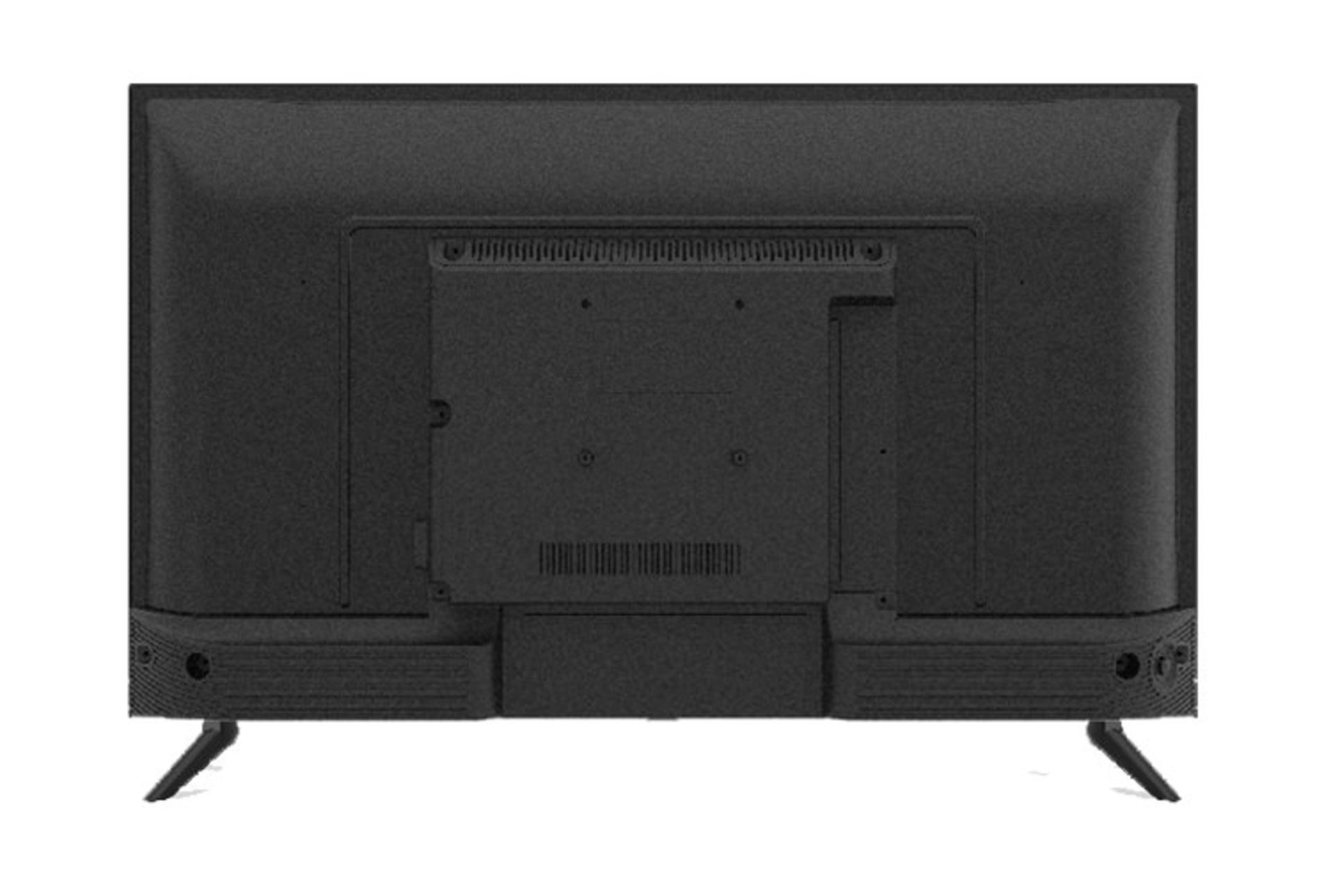 نمای پشت تلویزیون ایکس ویژن 32XK570 مدل 32 اینچ و محل قرارگیری و رنگ مشکی پشت دستگاه