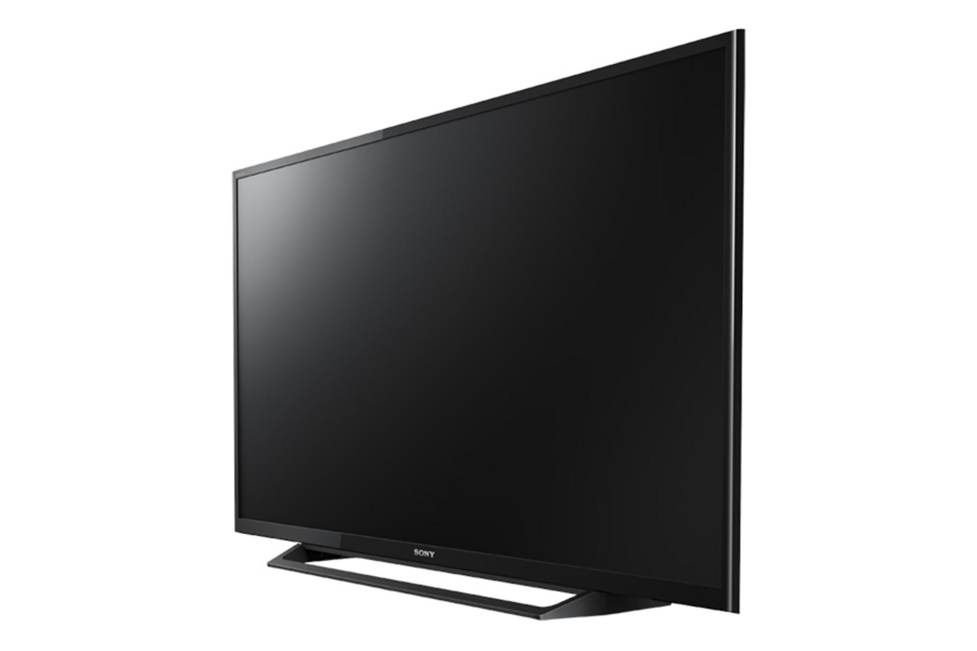 نمای نیم رخ چپ تلویزیون سونی R300E مدل 32 اینچ