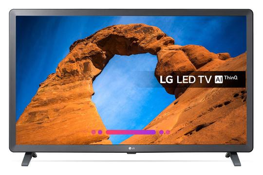 نمای جلو تلویزیون ال جی LK6100 مدل 32 اینچ با صفحه روشن