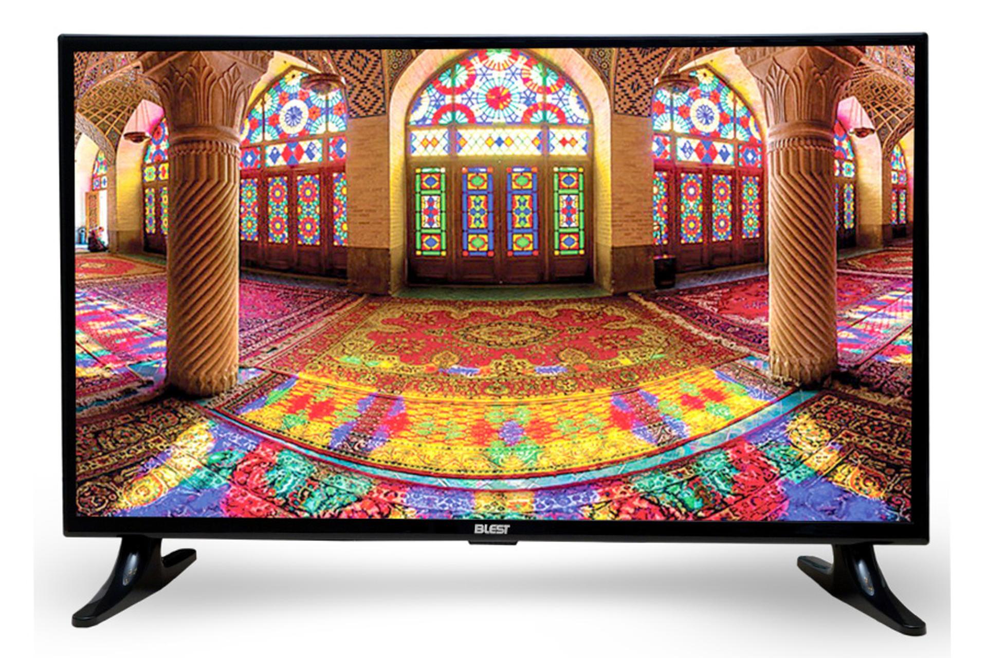 نمای جلو تلویزیون بلست BTV-32HDC110B مدل 32 اینچ با صفحه روشن