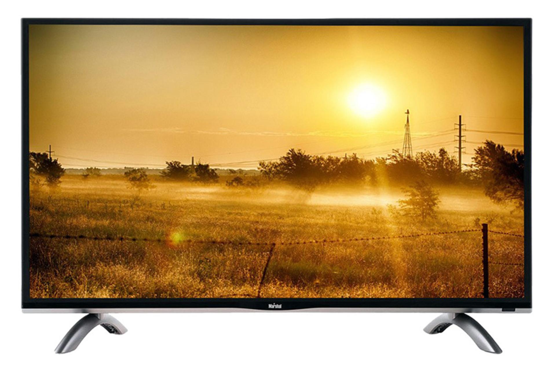 نمای جلو تلویزیون مارشال ME-3242 با صفحه روشن