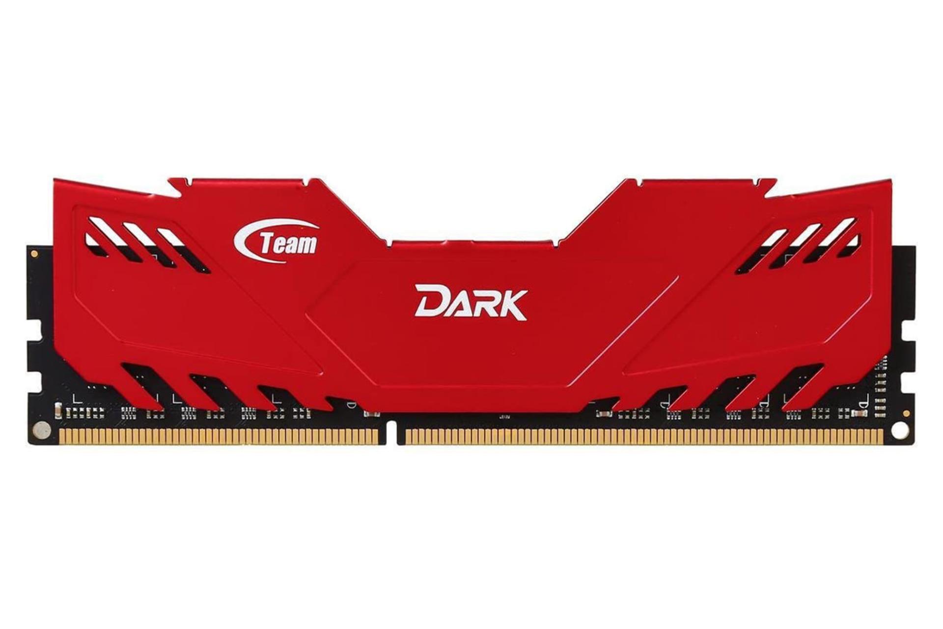 حافظه رم تیم گروپ DARK ظرفیت 4 گیگابایت از نوع DDR3-1600 قرمز