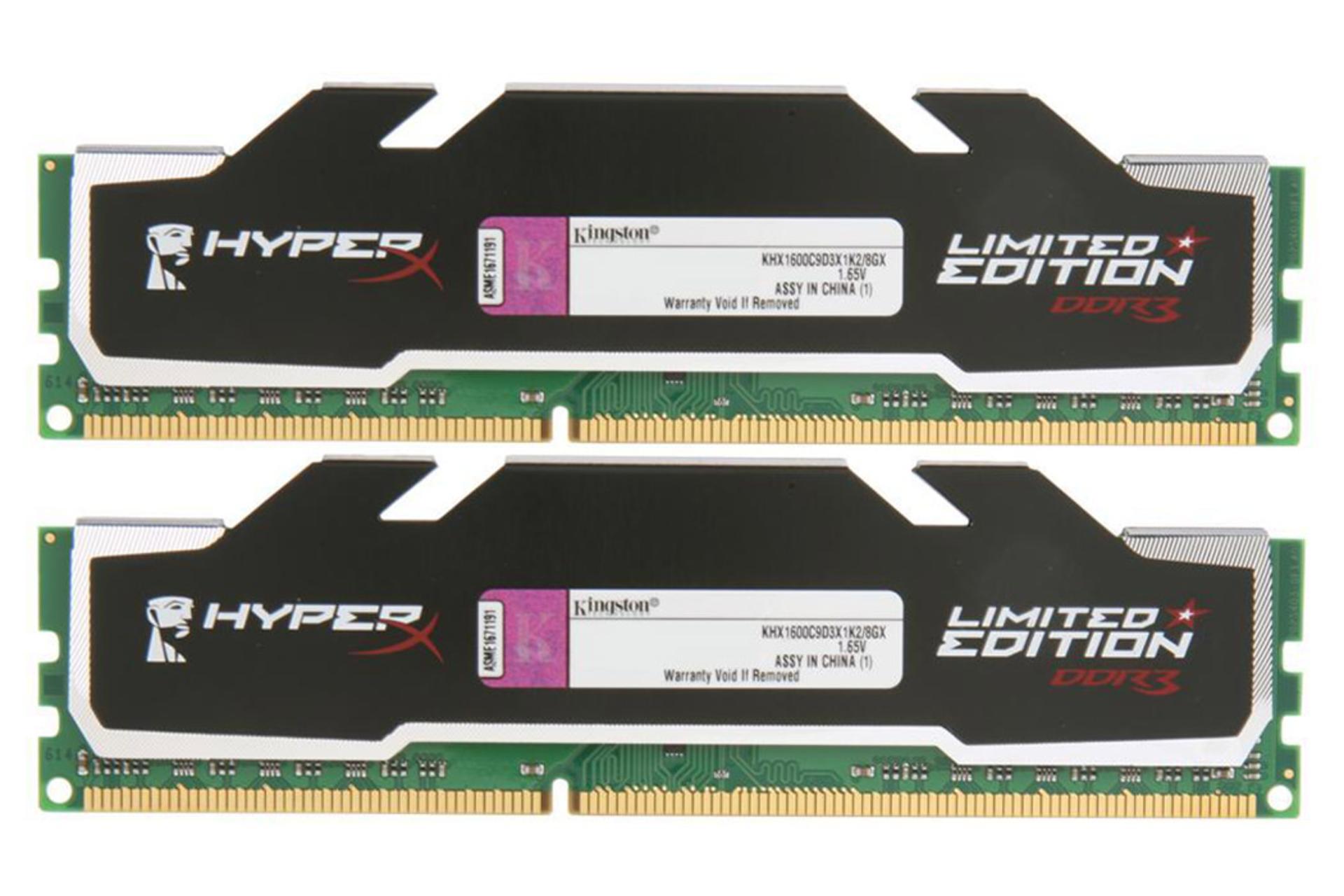 حافظه رم هایپر ایکس LIMITED EDITION ظرفیت 8 گیگابایت (2x4) از نوع DDR3-1600