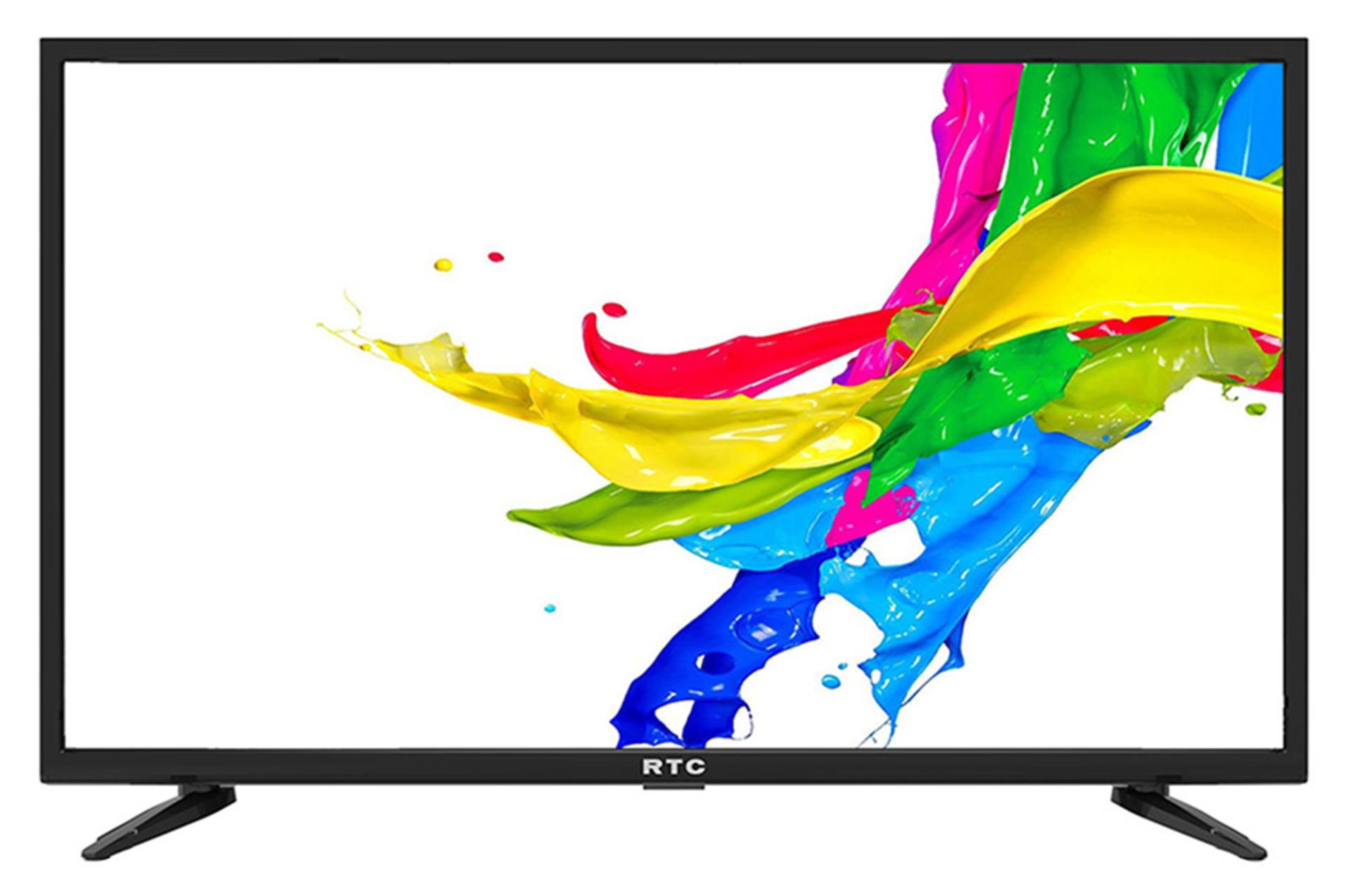 نمای جلو تلویزیون آر تی سی 32BM4400 مدل 32 اینچ با صفحه روشن