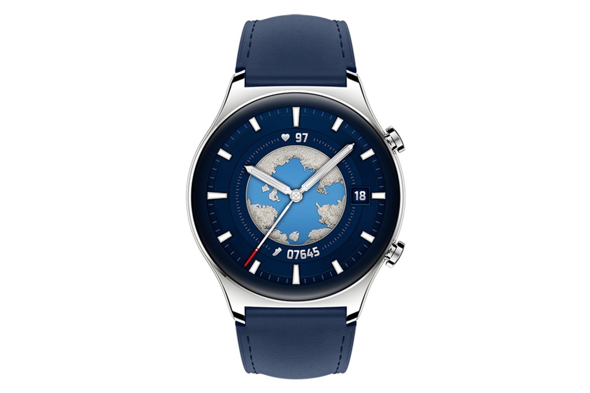 نمای روبرو Honor Watch GS 3 / پوشیدنی آنر واچ GS 3 نقره ای