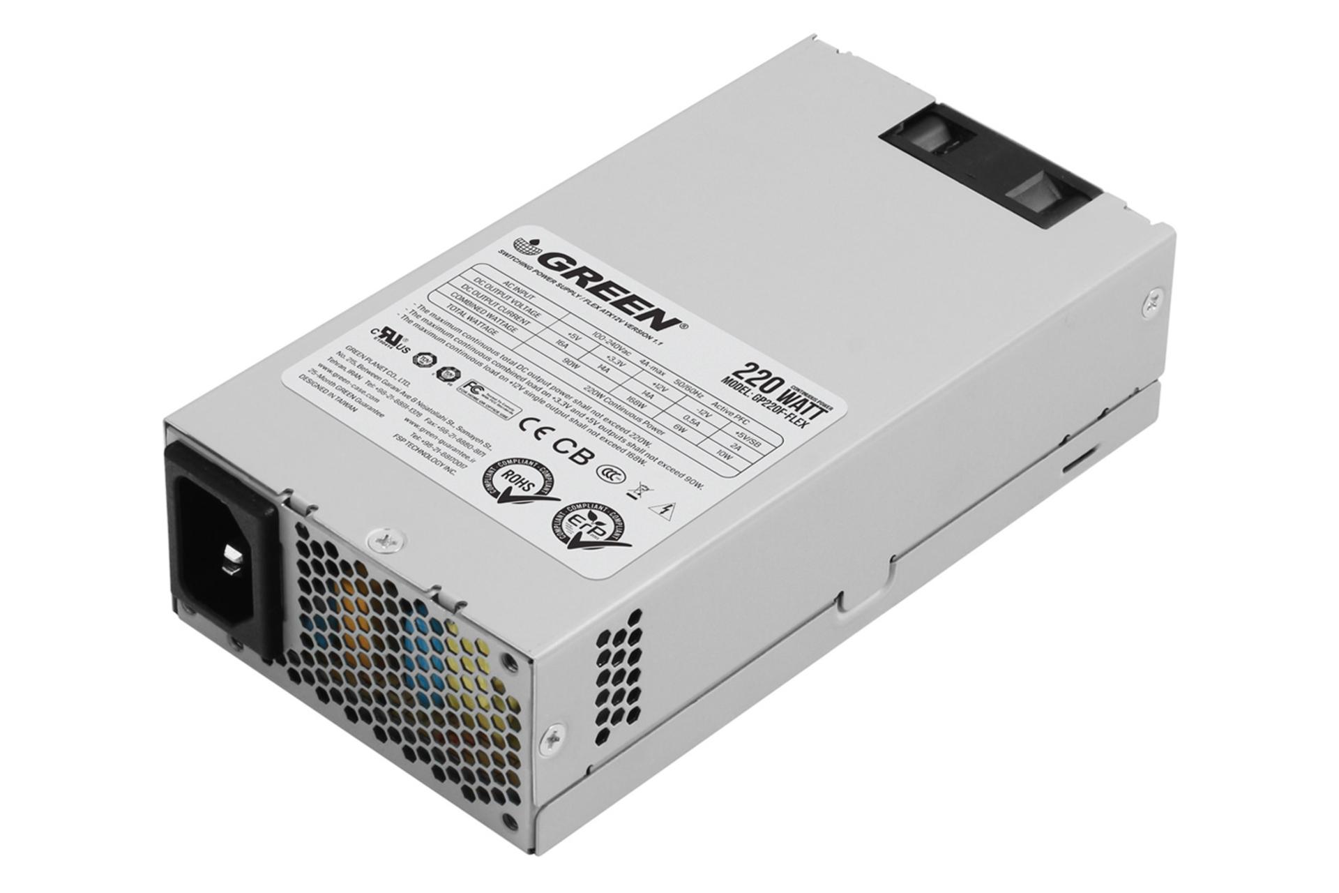 پاور کامپیوتر گرین GP220F-Flex با توان 220 وات
