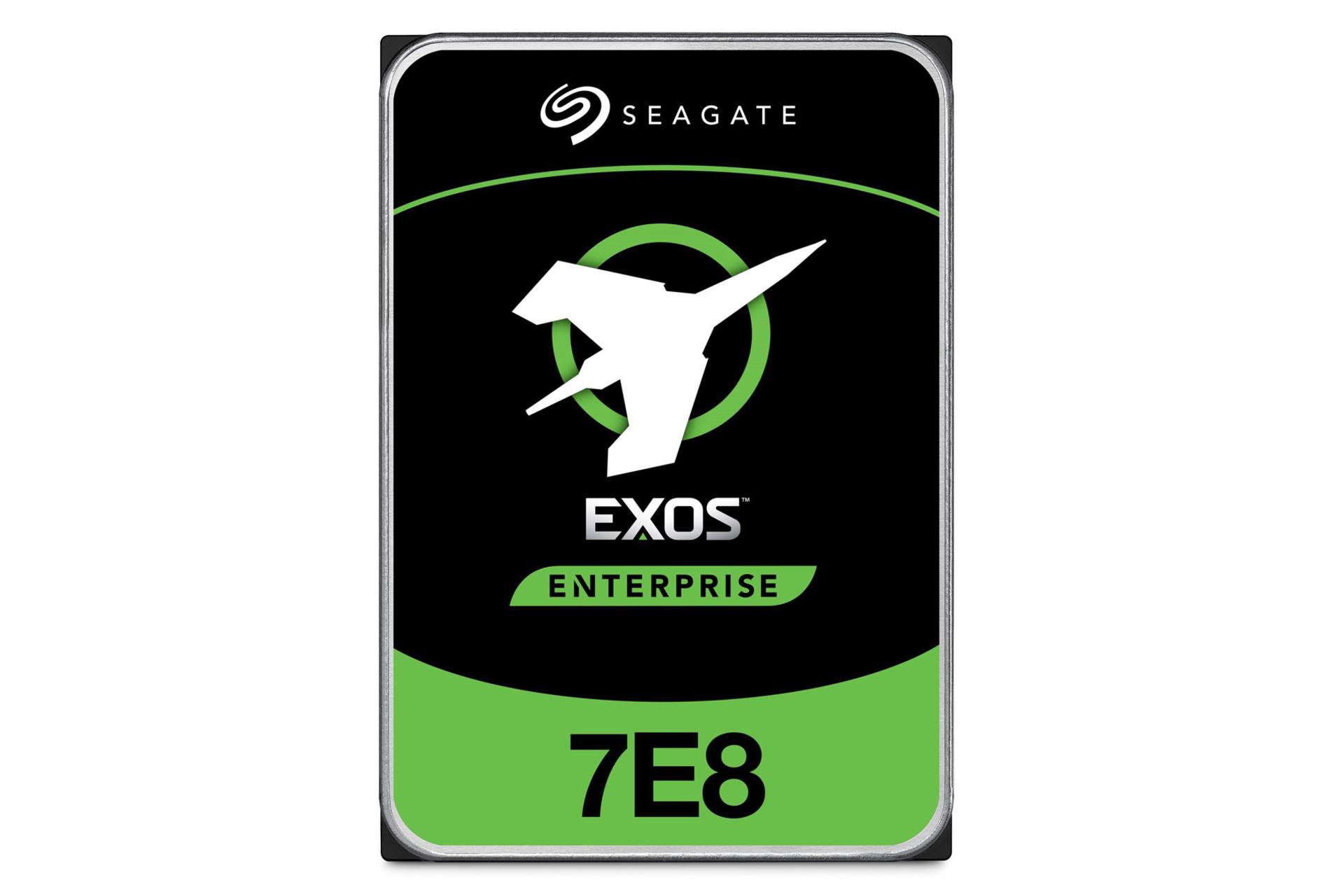 نمای روبرو هارد دیسک سیگیت Exos 7E8 ST6000NM029A ظرفیت 6 ترابایت