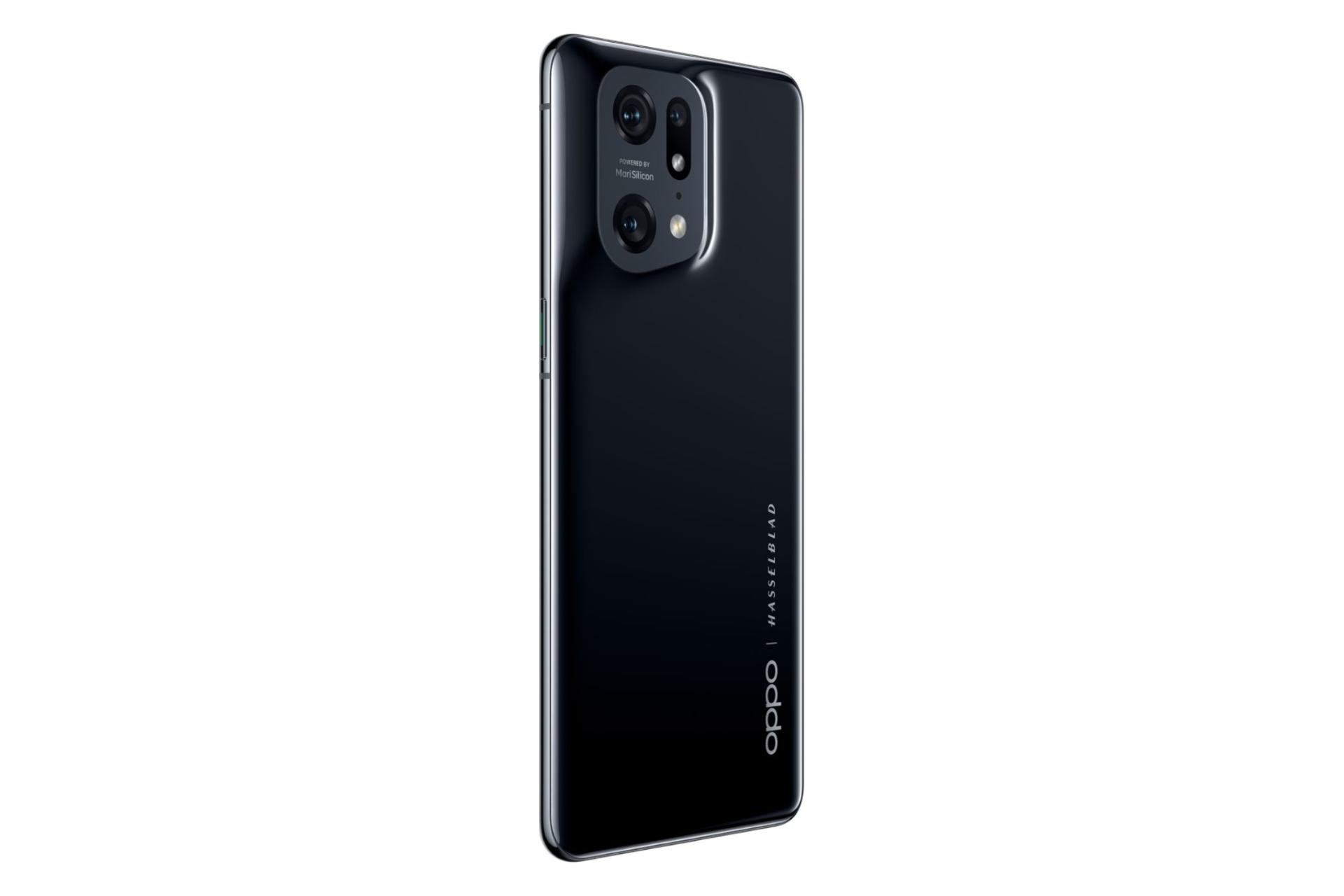 نمای چپ پنل پشت گوشی موبایل فایند X5 پرو اوپو / Oppo Find X5 Pro مشکی