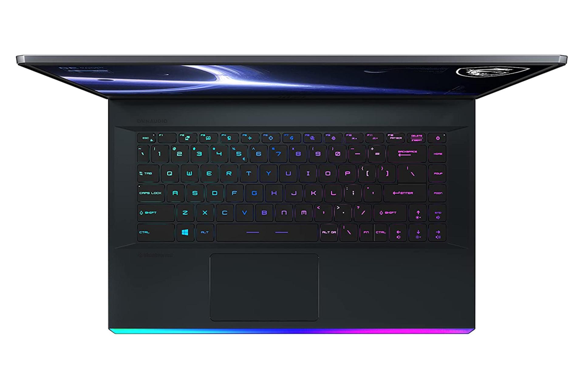 نمای بالا لپ تاپ ام اس آی مدل GE66 Raider 11UH 