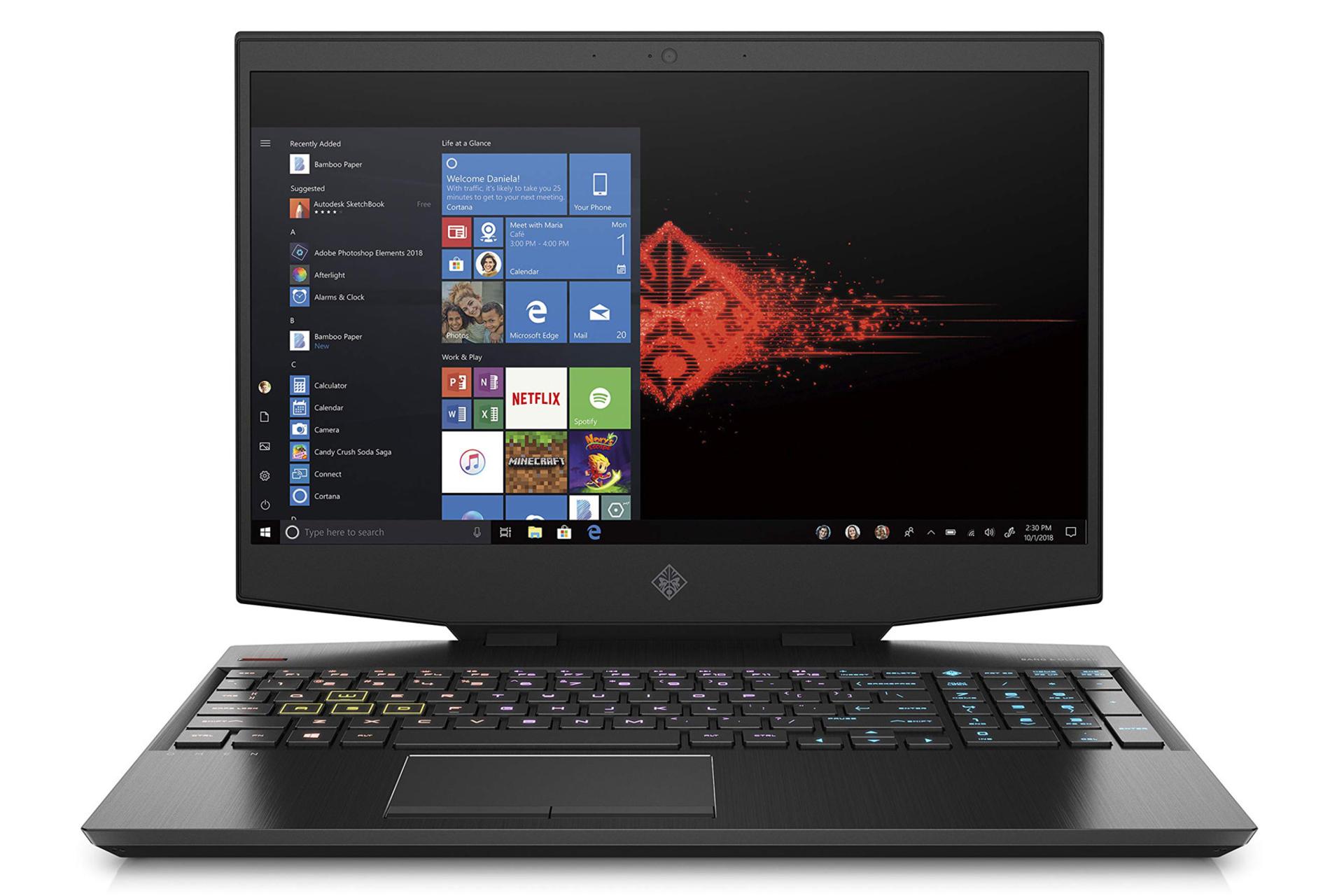 نمای روبرو لپ تاپ OMEN 15-dh1000ne اچ پی