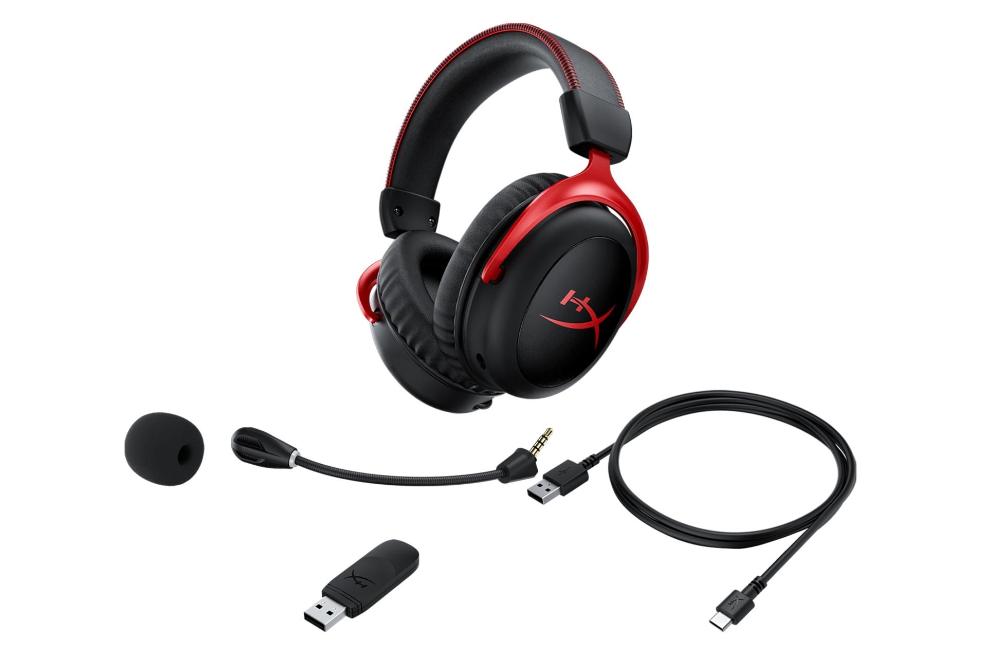 اقلام همراه هدست گیمینگ هایپر ایکس HyperX Cloud II Wireless