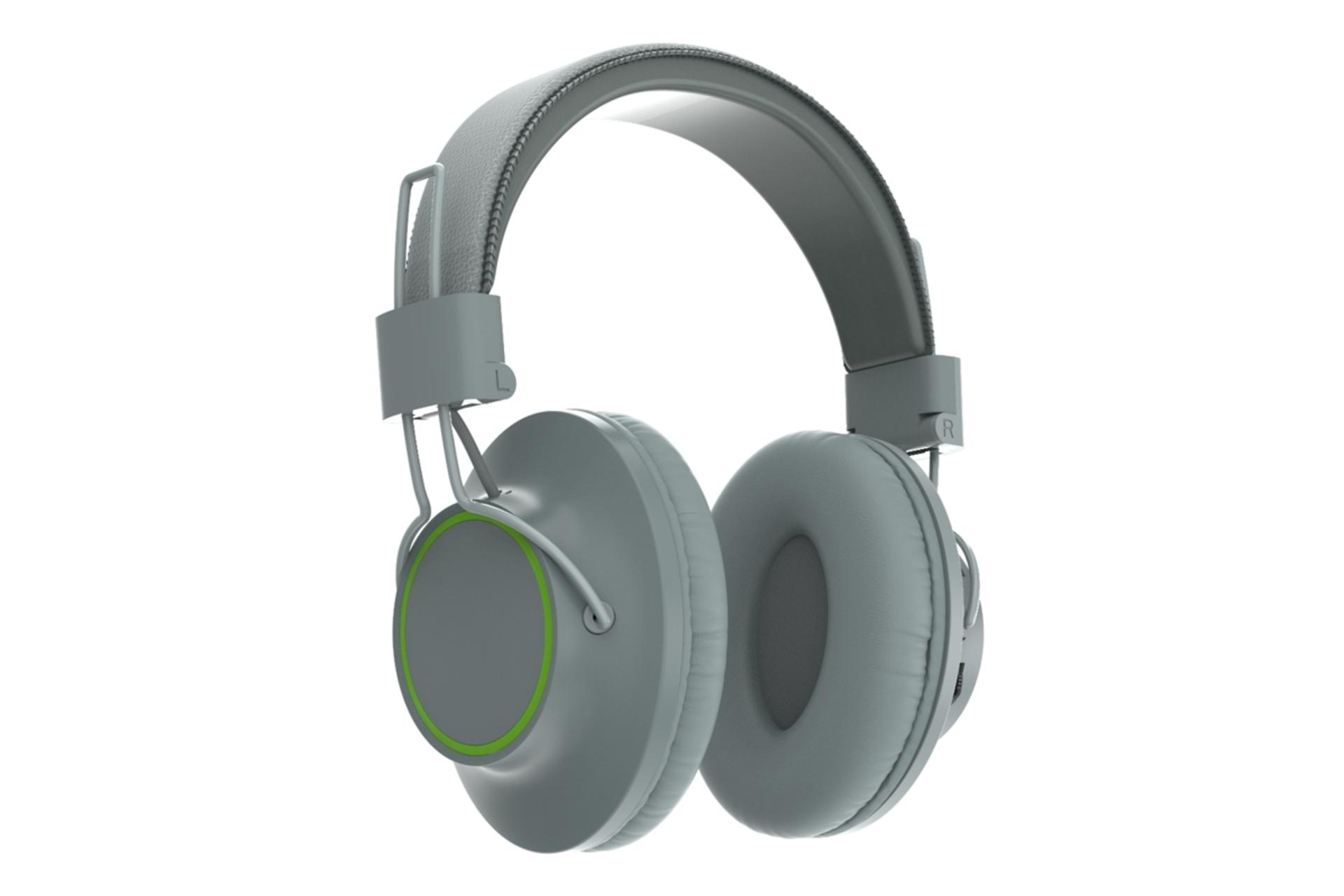 نمای راست هدفون بی سیم نیا NIA S3000 خاکستری