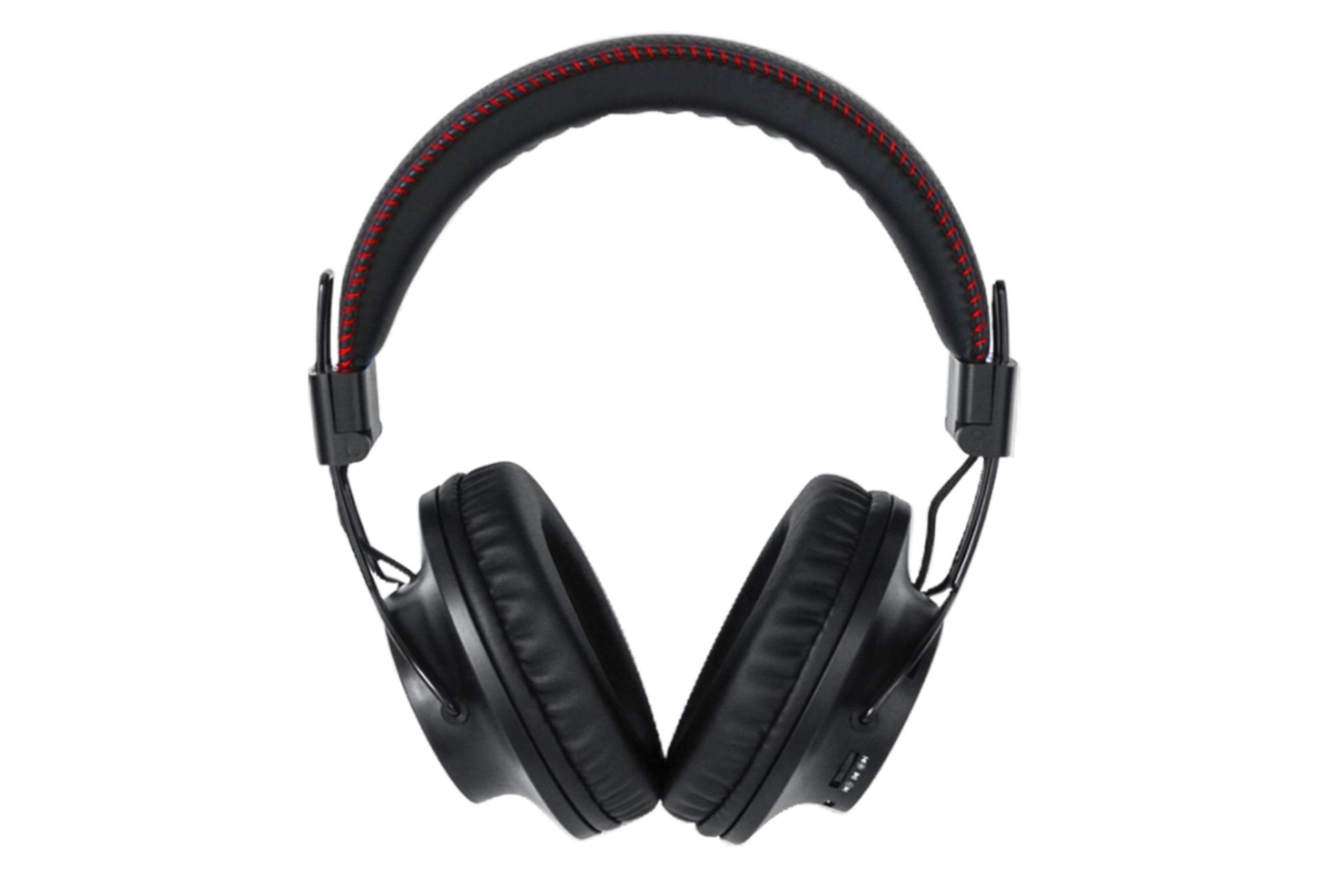 نمای روبرو هدفون بی سیم نیا NIA S3000 مشکی