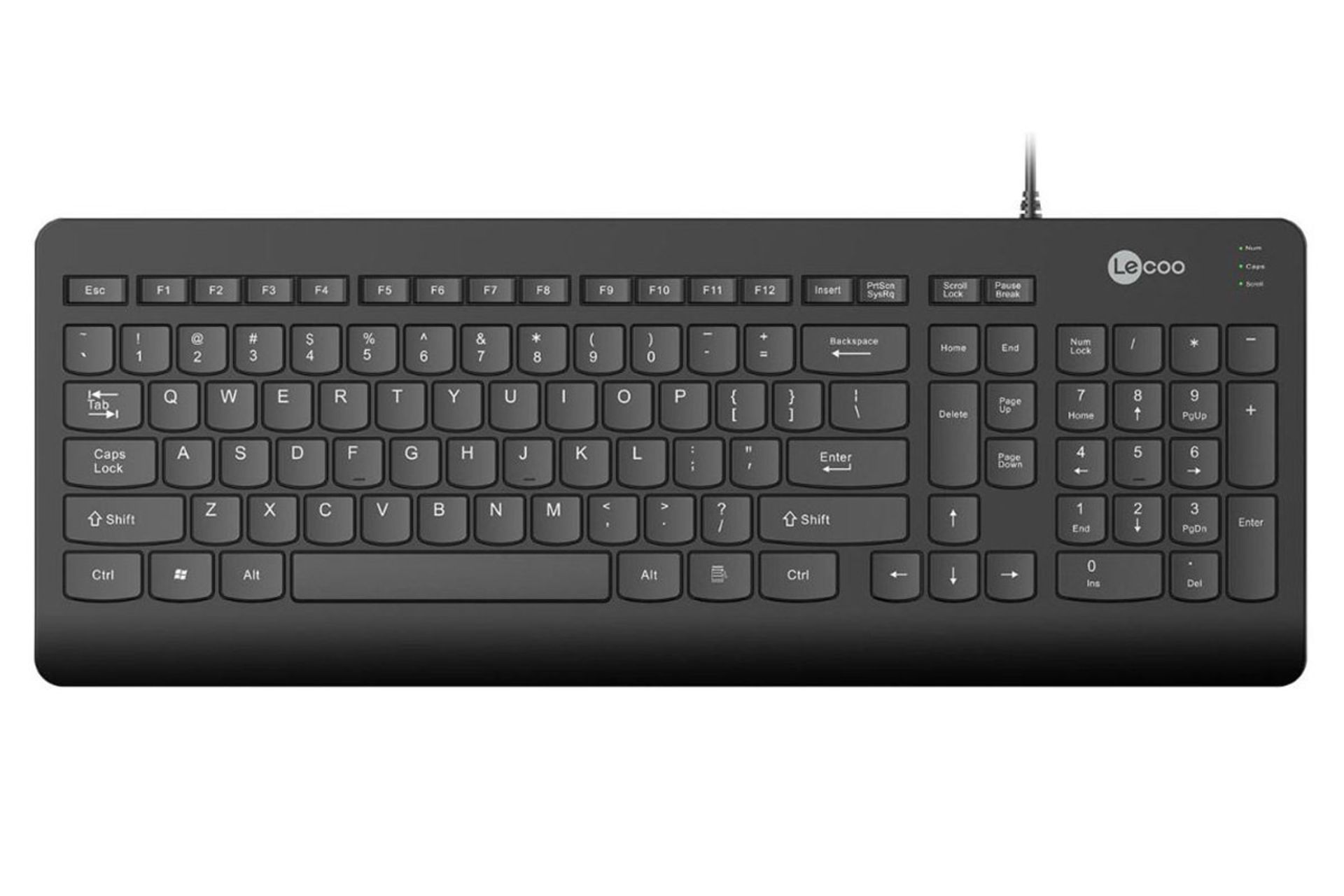 نمای روبرو کیبورد لنوو LECOO KB103