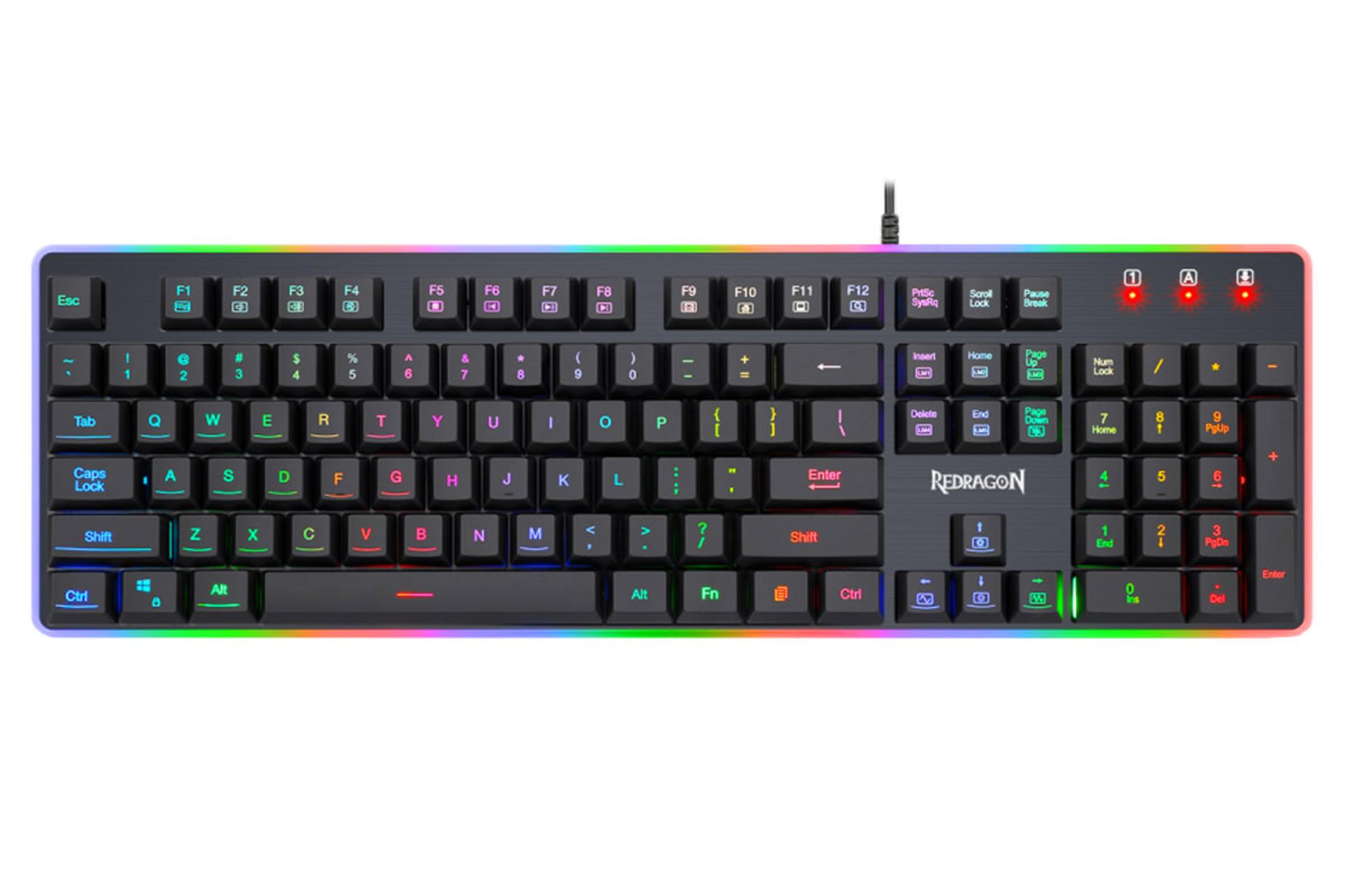 نمای روبرو کیبورد ردراگون K509 DYAUS 7