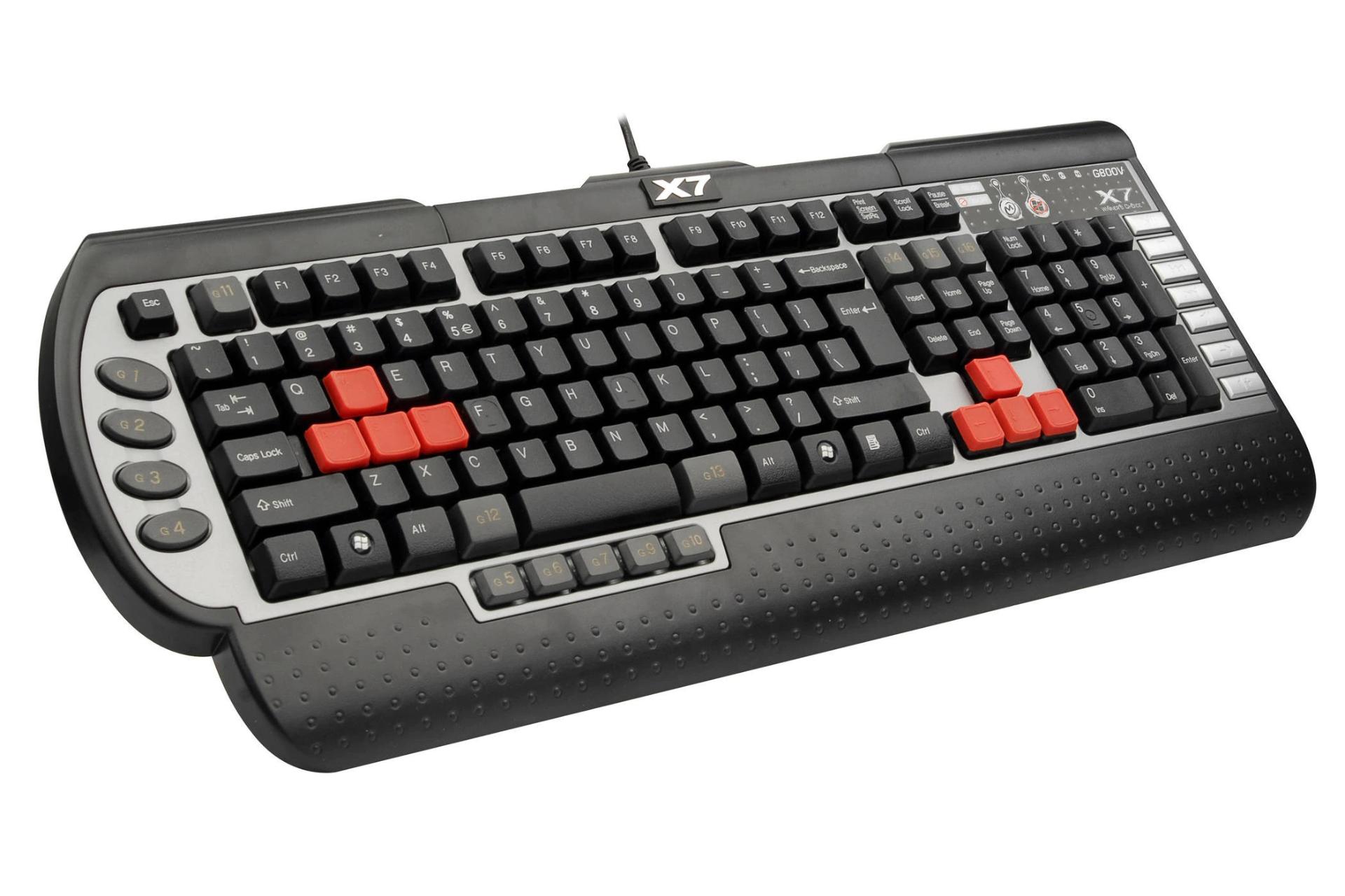 نمای جانبی کیبورد ای فورتک XP-G800V