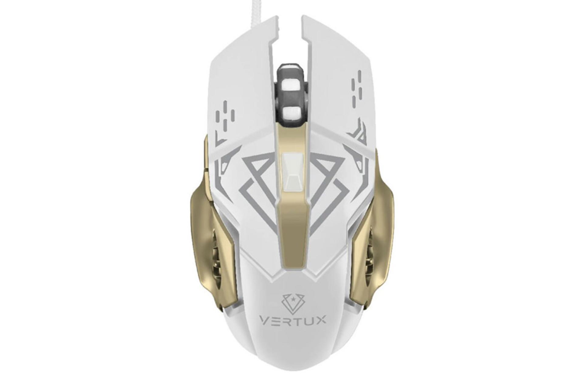 نمای روبرو ماوس ورتوکس Drago سفید