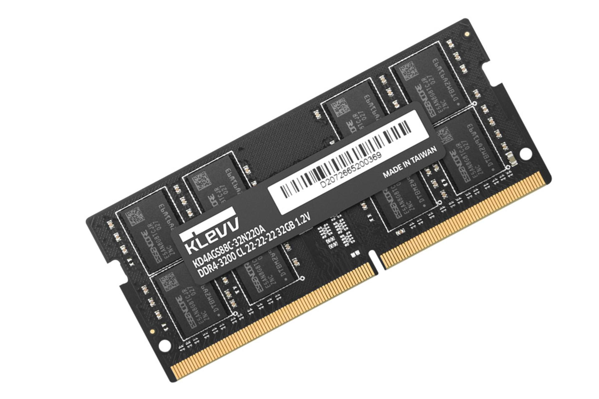klevv SO-DIMM Standard ظرفیت 32 گیگابایت از نوع DDR4-3200
