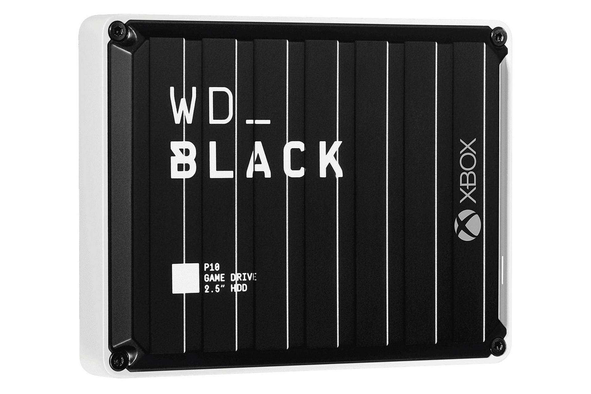 نمای چپ هارد دیسک وسترن دیجیتال Black P10 Game Drive for XBOX