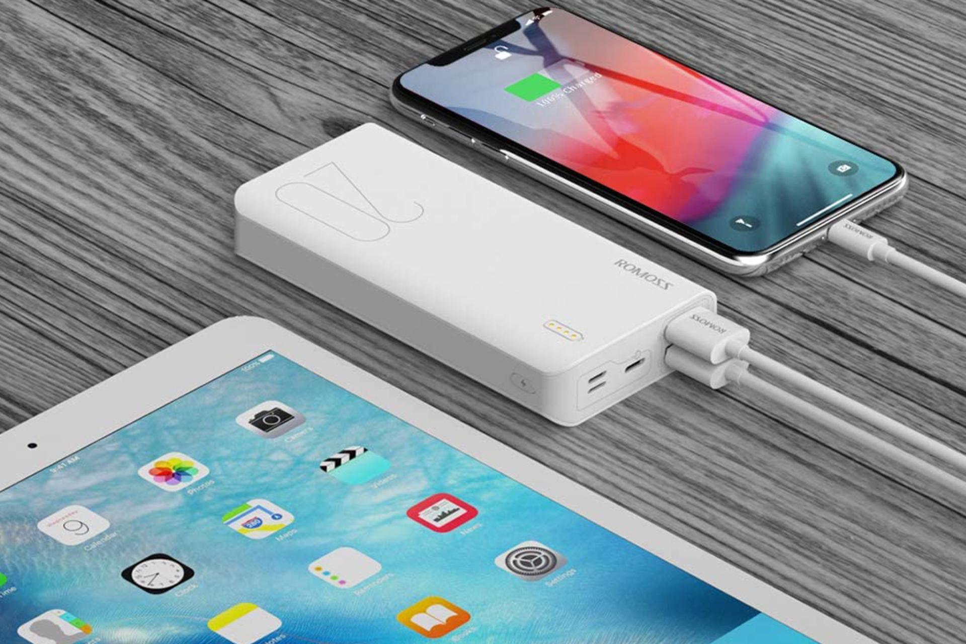 شارز همزمان پاور بانک روموس Sense 6S