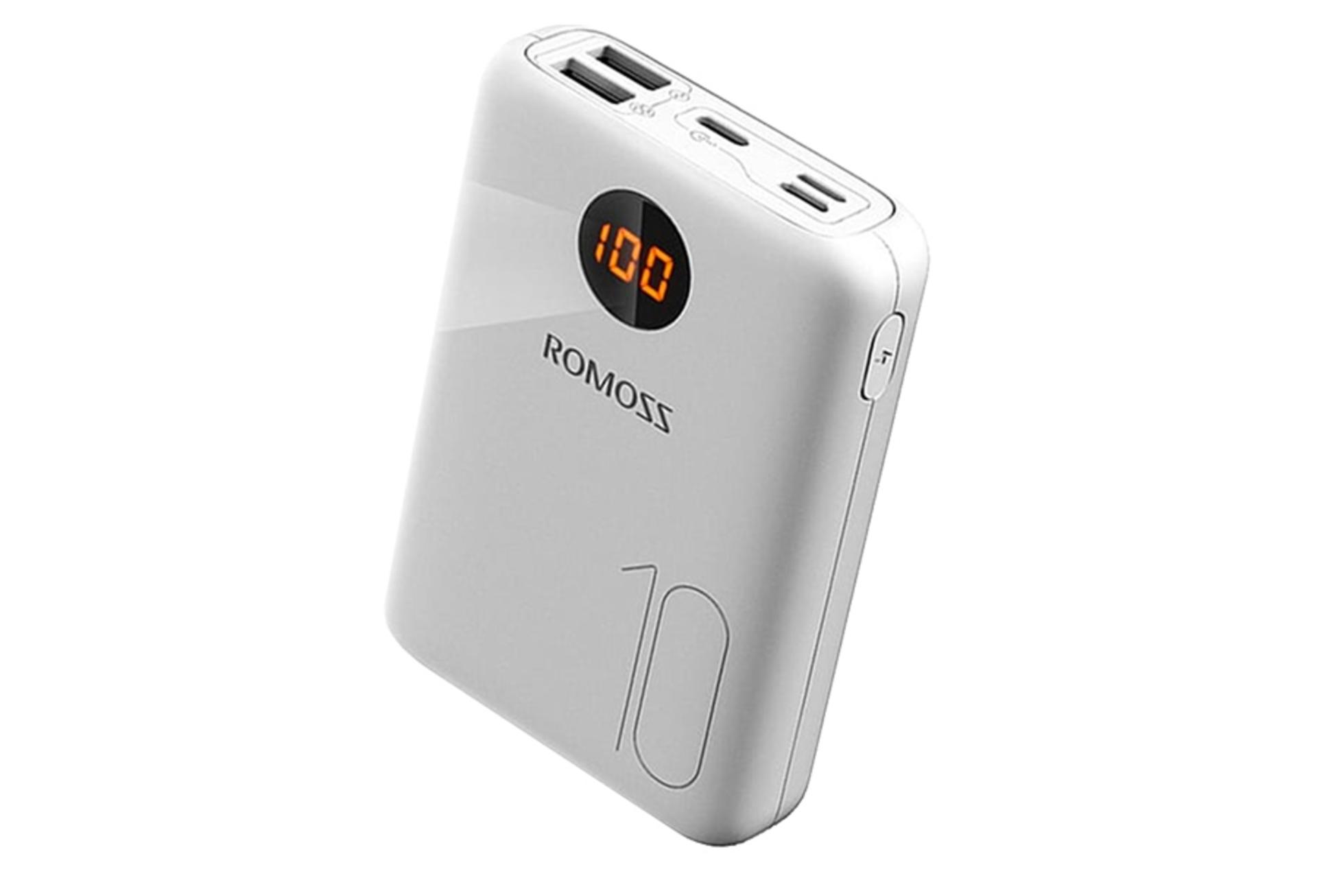 نمای جانبی پاور بانک روموس OM10