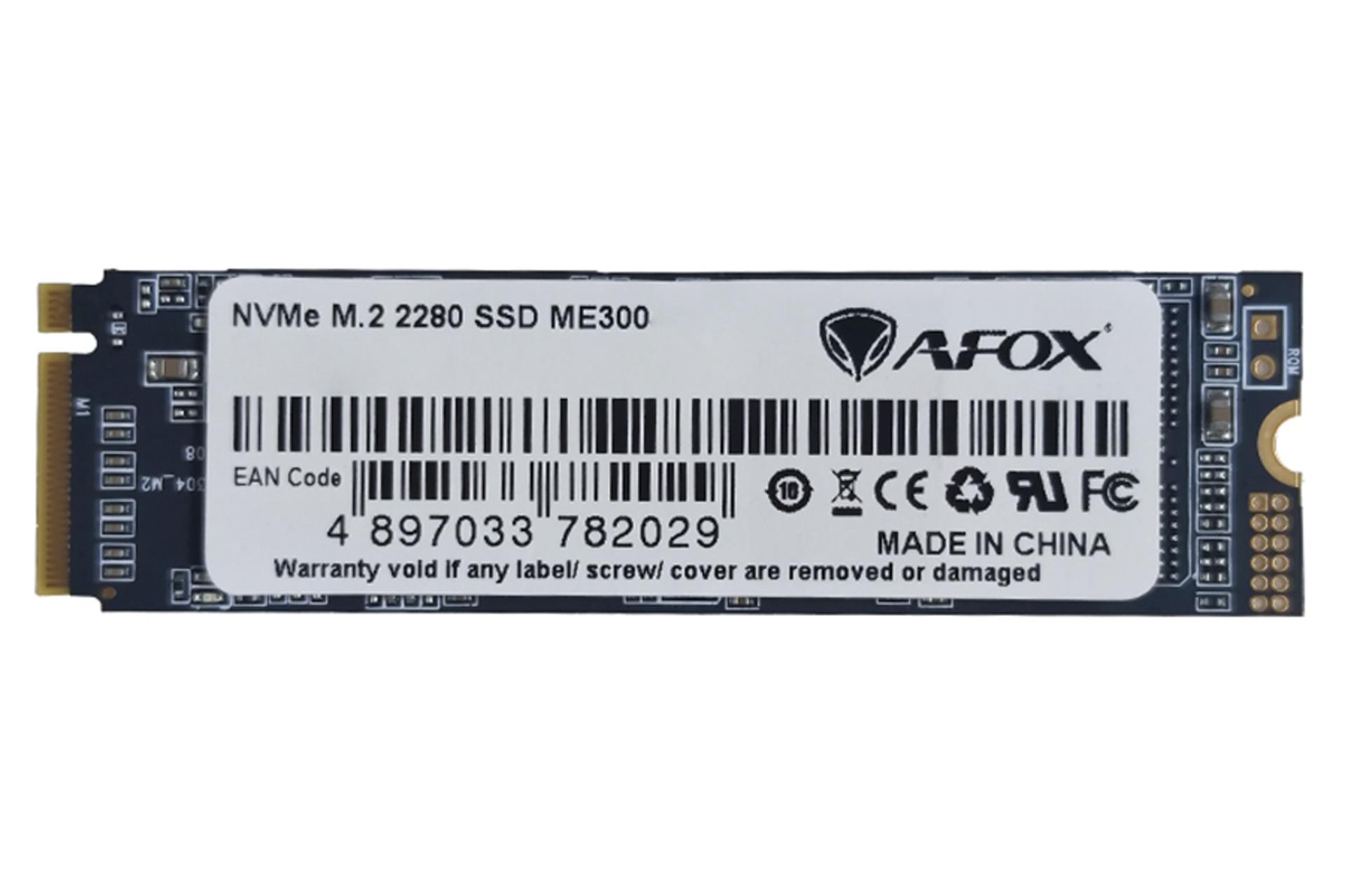 نمای روبرو SSD ای فاکس ME300 NVMe M.2