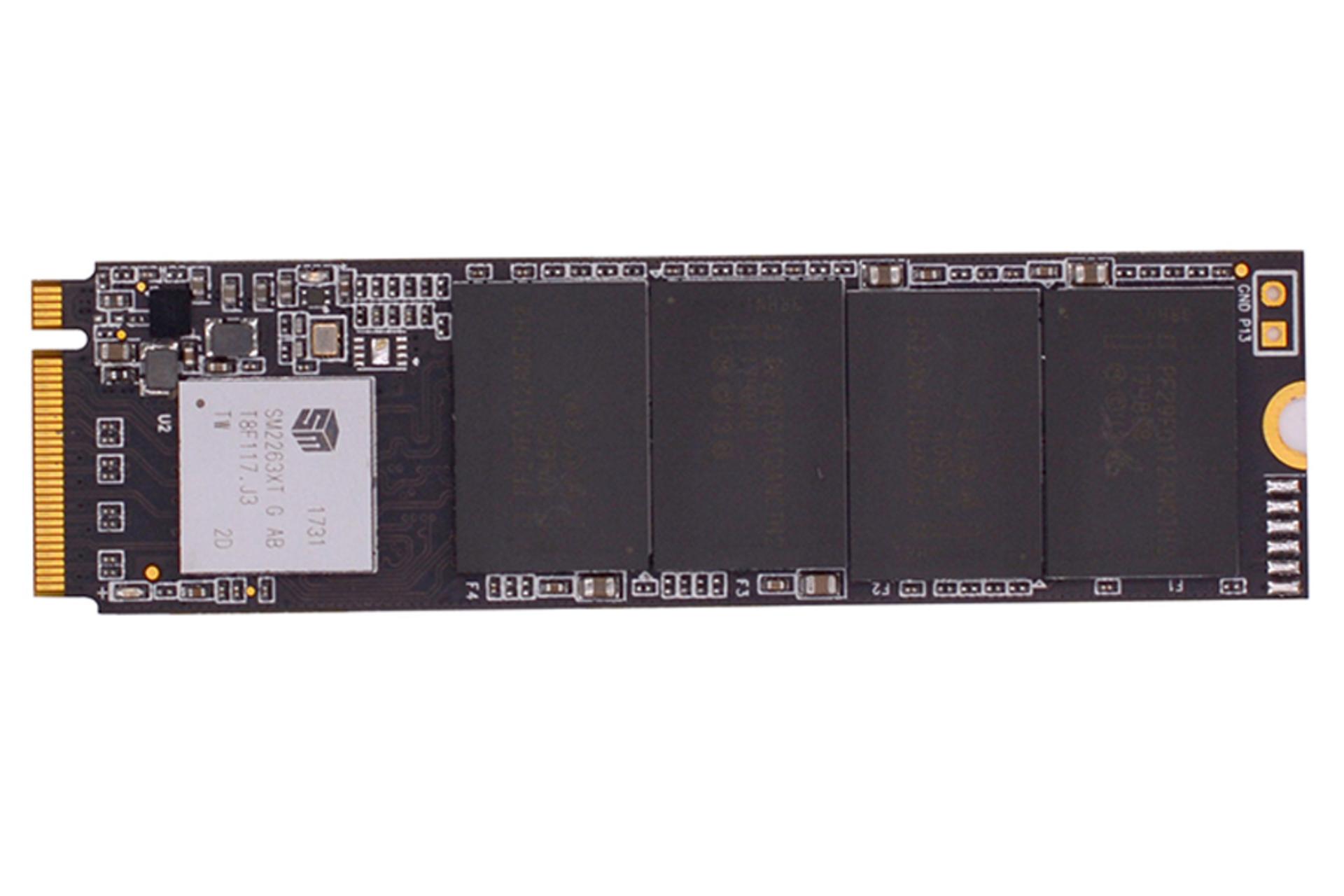 نمای پشت SSD ای فاکس ME300 NVMe M.2