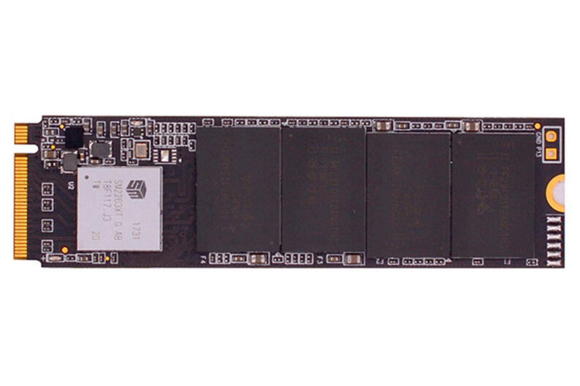 نمای پشت SSD ای فاکس ME300 NVMe M.2 ظرفیت 128 گیگابایت